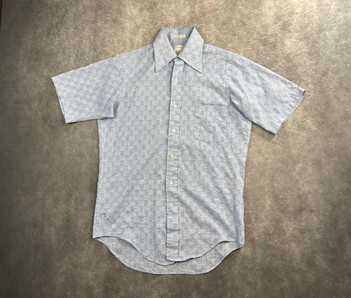 Vintage 1970s Enro Shortsleeve Shirt True Vintage Perma Press Summer Size US S / EU 44-46 / 1 - 11 Thumbnail