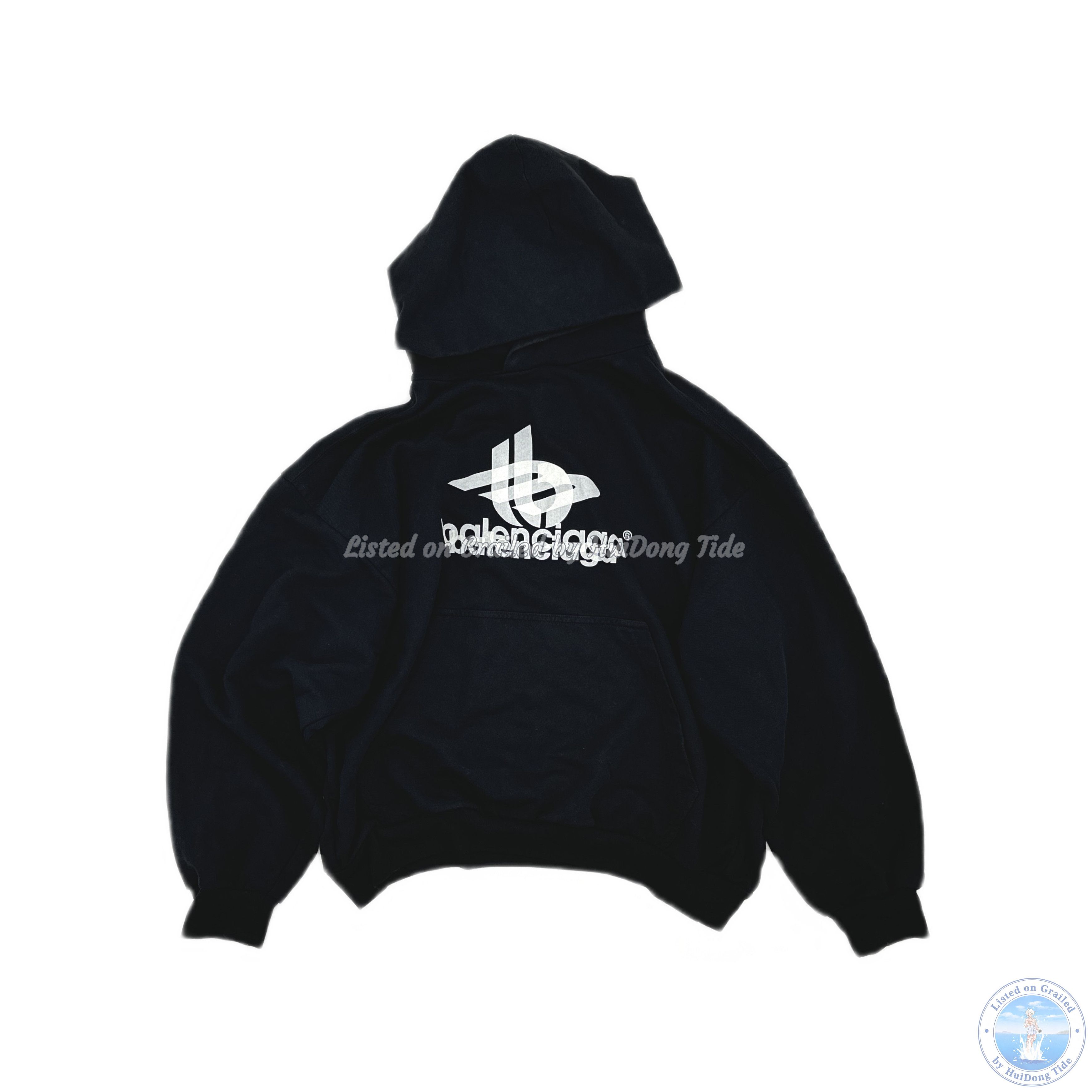 Balenciaga Balenciaga Tape Logo Hoodie Size S | Grailed