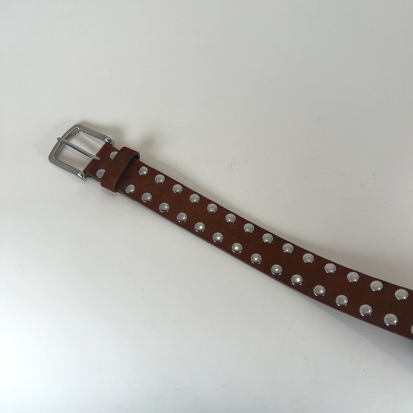 Stussy Stussy Suede 8-Ball Studded Belt Size 34 - 2 Thumbnail