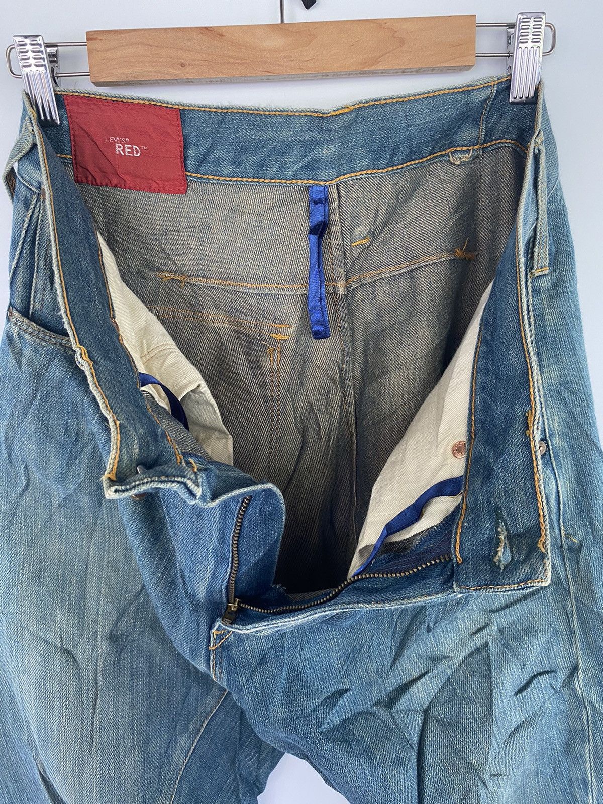 Levi's Levi’s RED Distressed Denim Jeans Pants Made in Italy Size US 34 / EU 50 - 16 Thumbnail