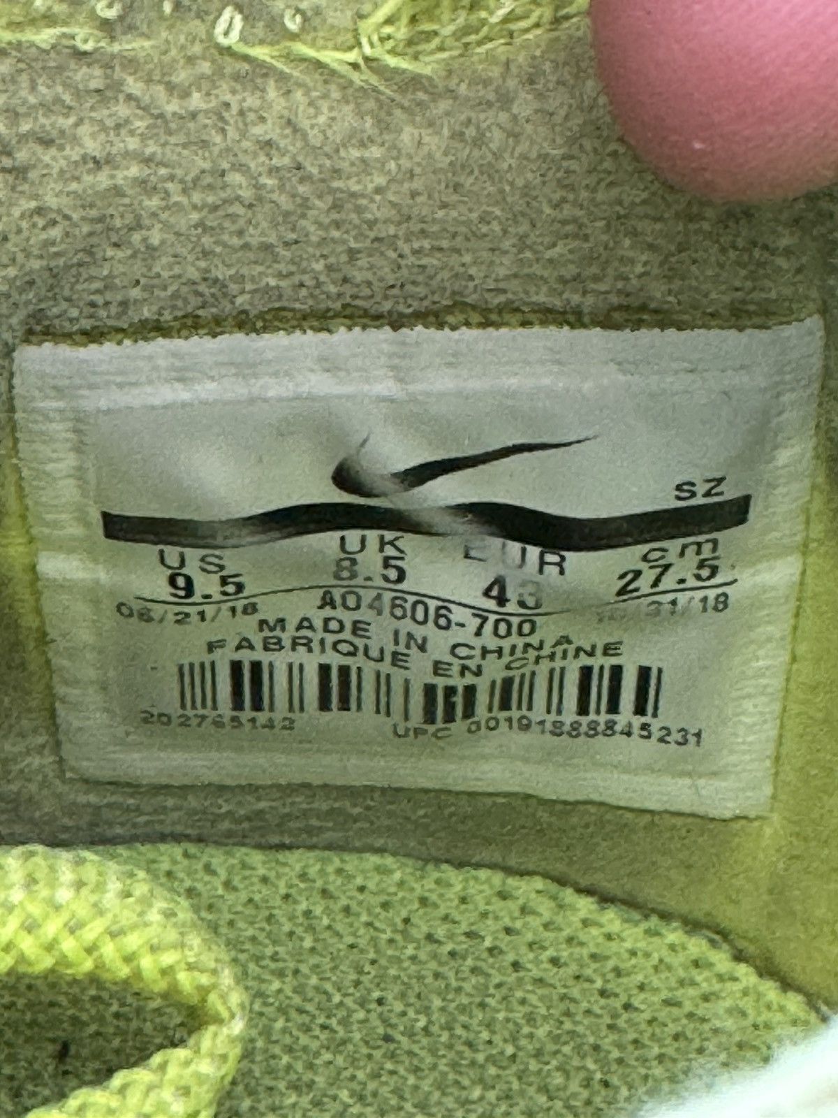Nike × Off-White Nike X Off white AF1 Volt Size US 9.5 / EU 42-43 - 6 Thumbnail