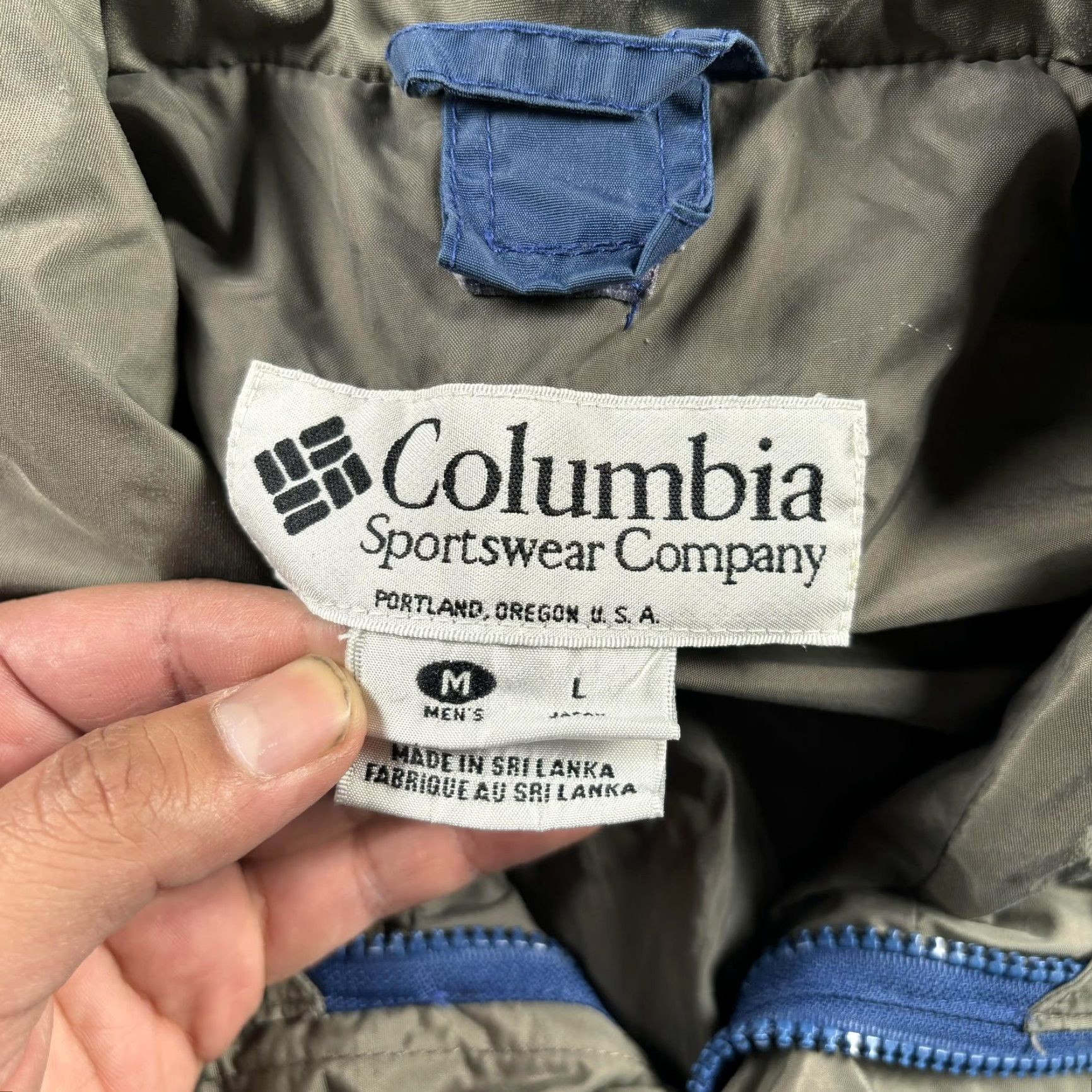 VINTAGE Columbia Bugaboo Jacket Mens M Blue Interchange 3-in-1 Ski Winter 90s Jacket Mens Blue Ski Winter Interchange