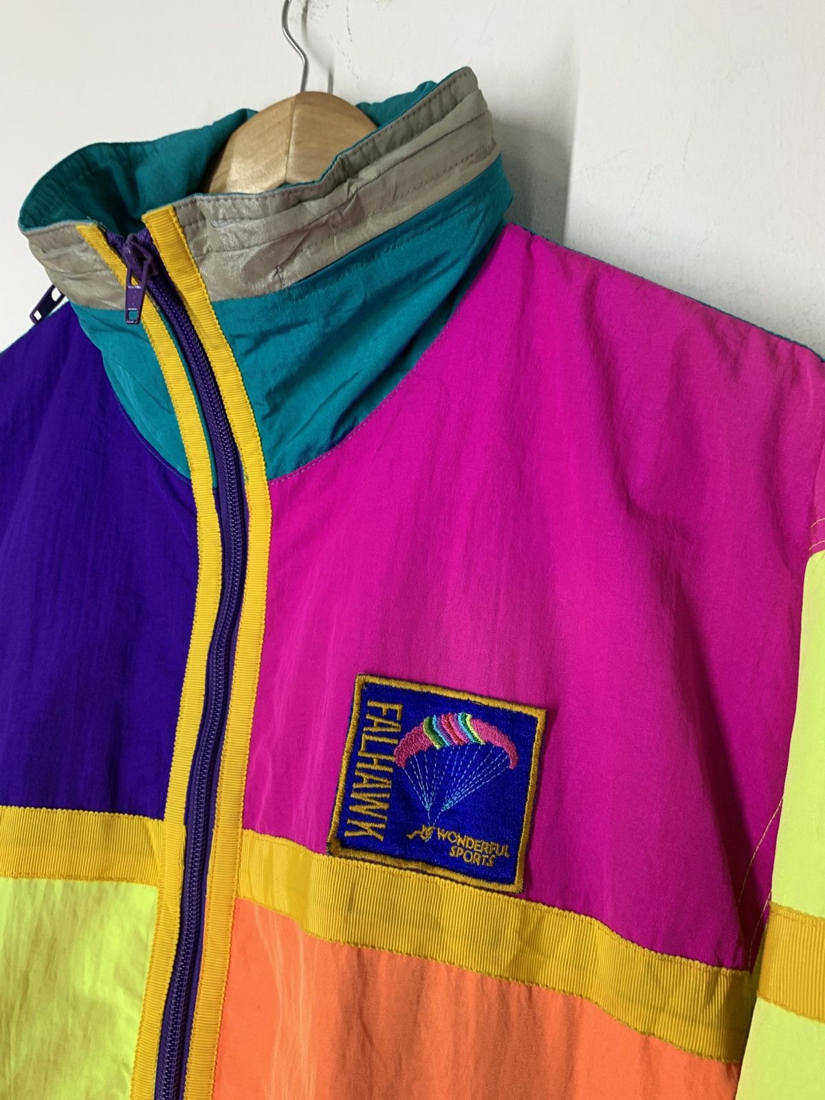 Jams World Vintage 80’s Falhawk Striking Colour Retro Jacket Size US M / EU 48-50 / 2 - 6 Thumbnail
