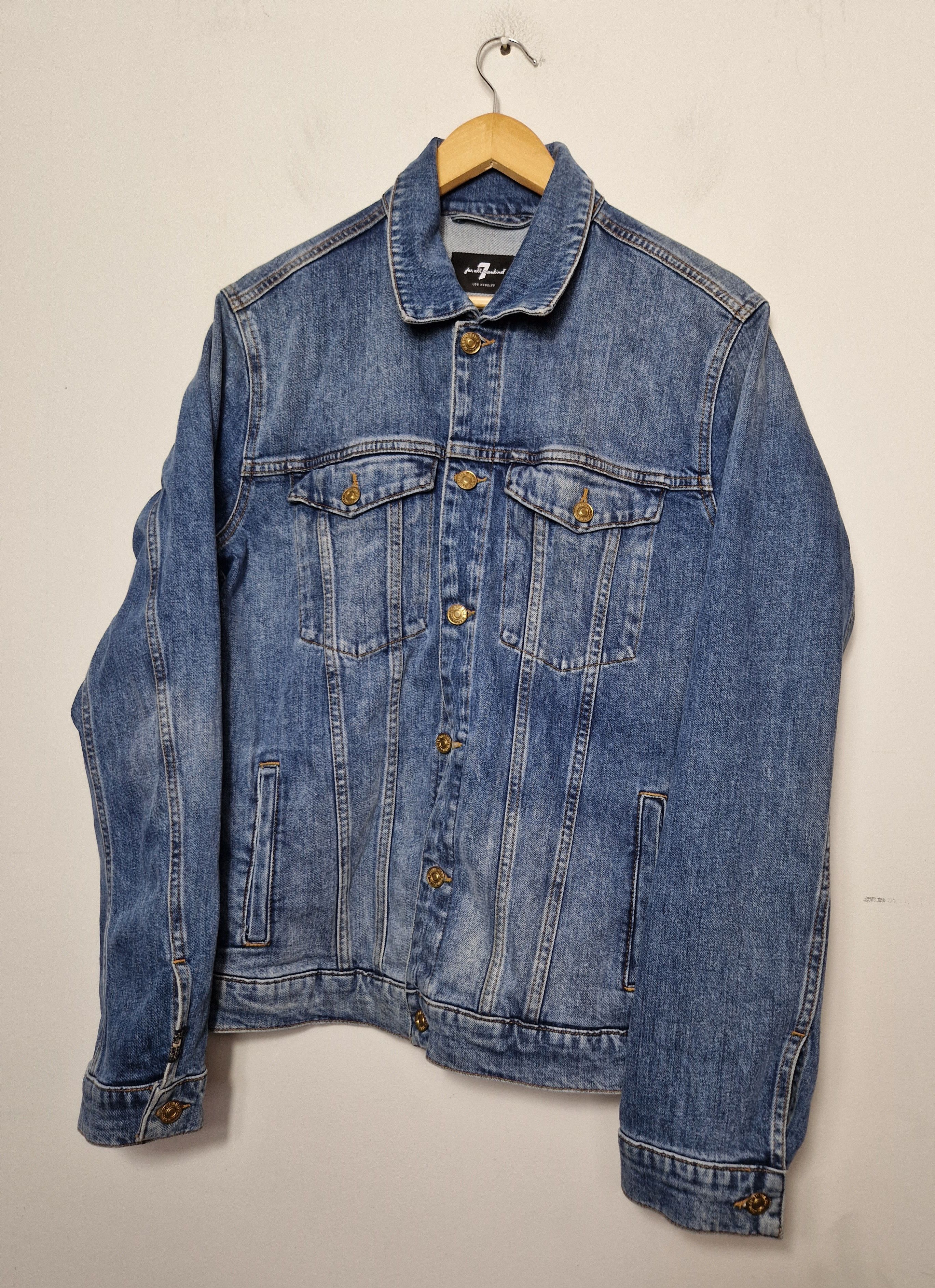 7 For All Mankind × Japanese Brand 7 For All Mankind Los Angeles USA denim jacket Size US L / EU 52-54 / 3 - 1 Thumbnail
