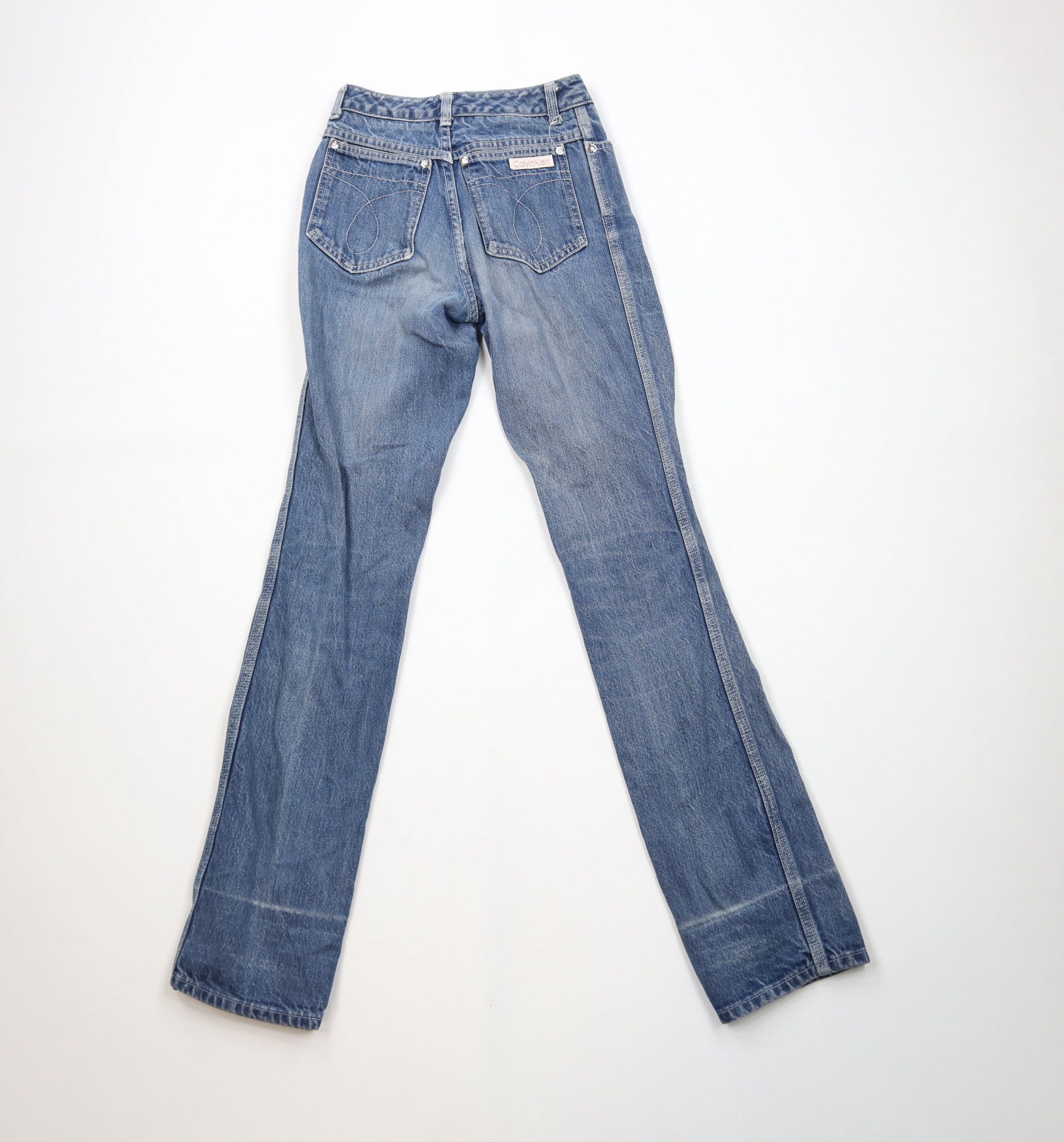 Guess × Vintage Vintage 80s Guess Skinny Straight Leg Denim Jeans Blue USA Size 24" / US 00 / IT 34 - 10 Thumbnail
