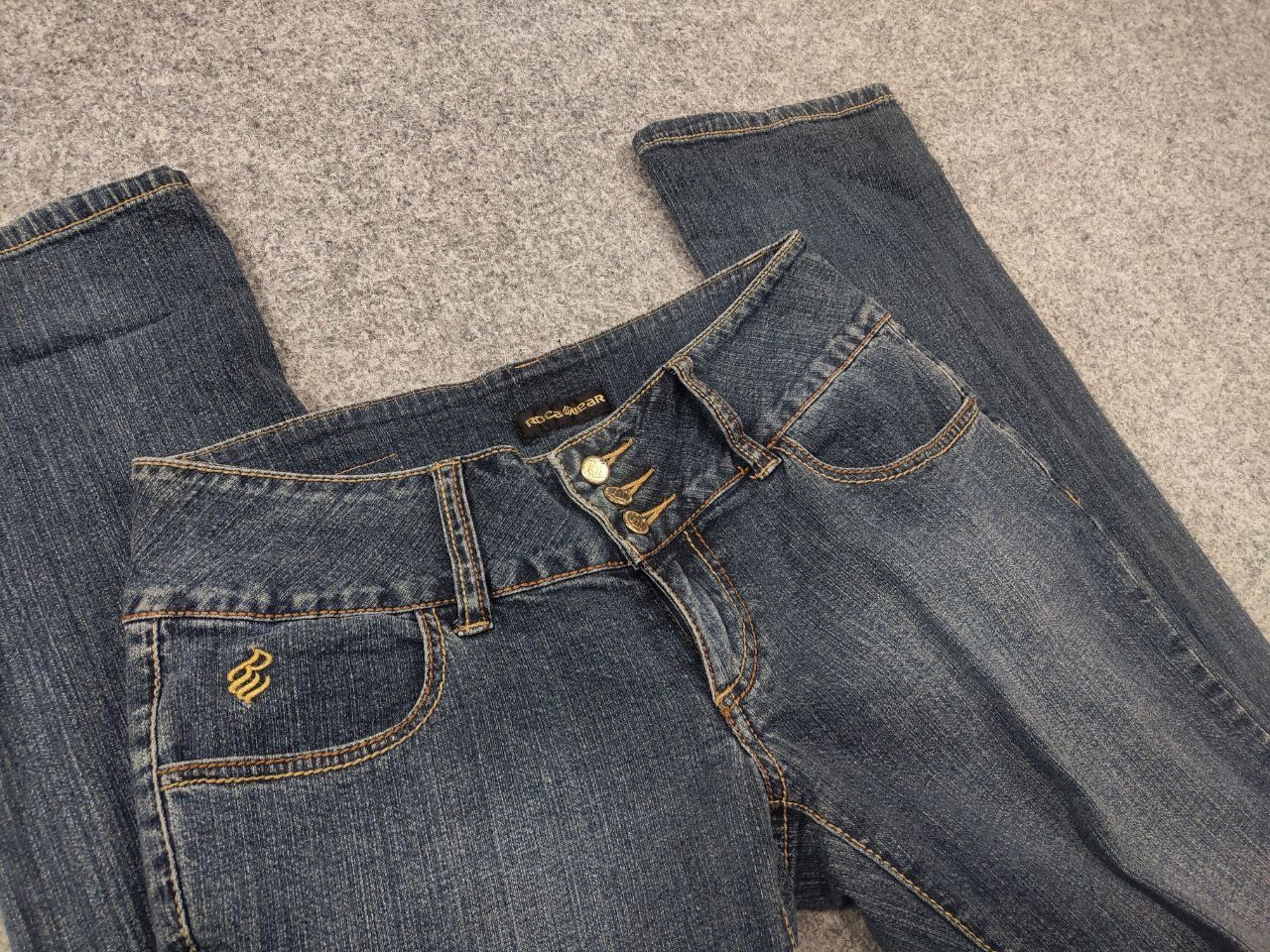 Rocawear Vintage Roca wear Y2K Low-rise Bootcut embroidered Jeans Size 28" / US 6 / IT 42 - 9 Thumbnail