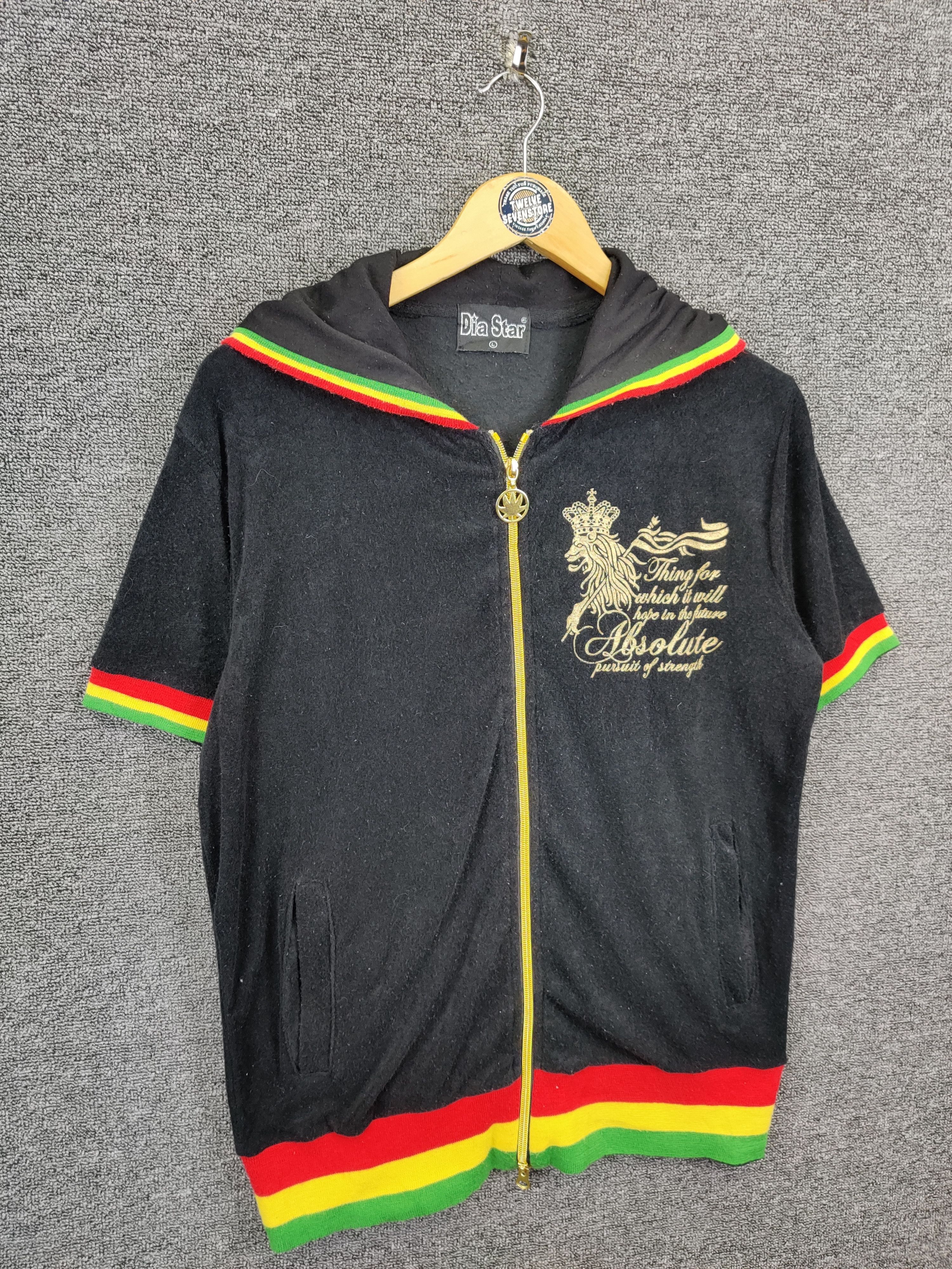 Bob Marley Bulk Marijuana Rasta/Dia Star Jamaica Fleece Jacket Size US L / EU 52-54 / 3 - 16 Thumbnail