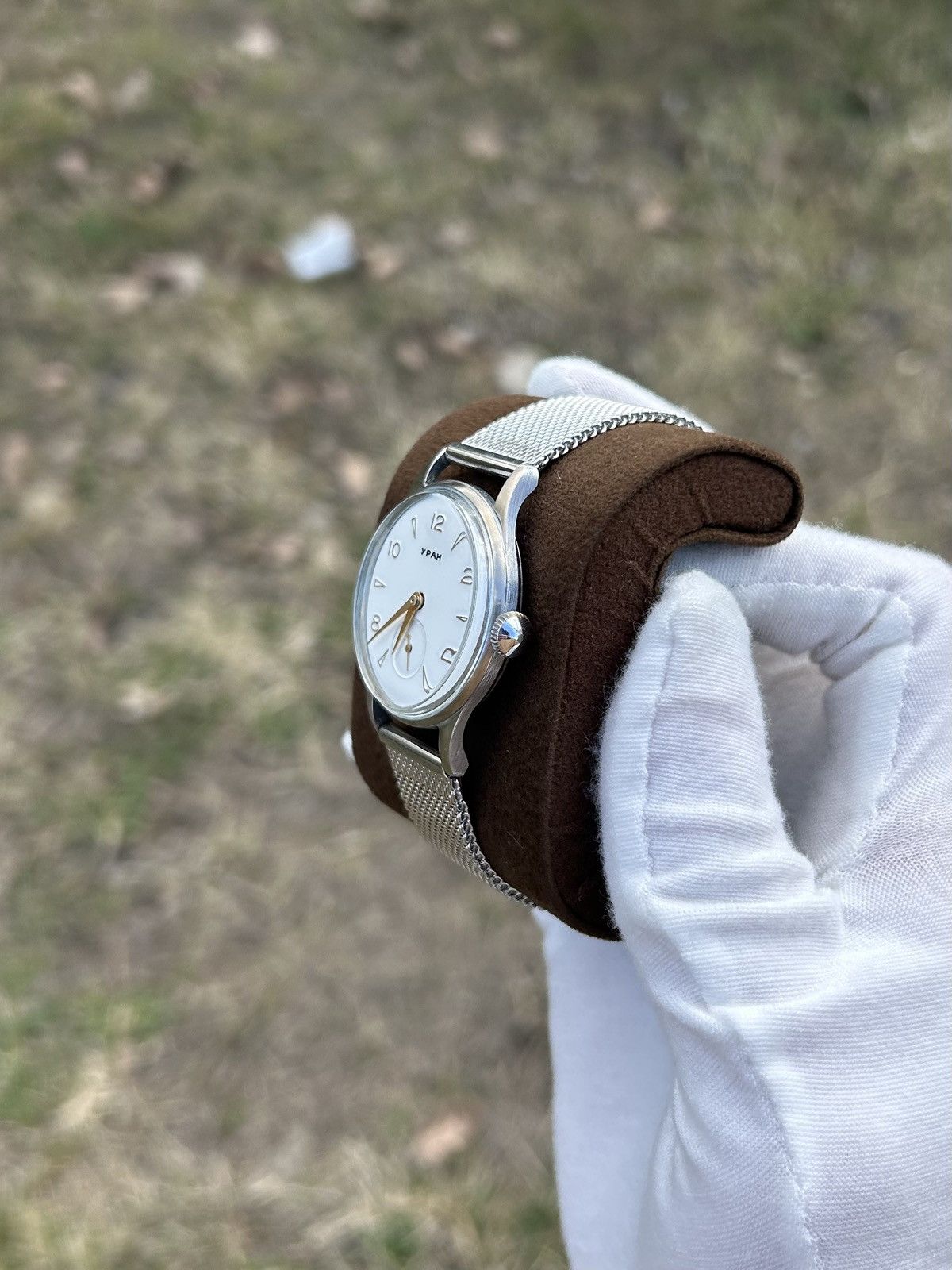 Vintage Vintage Watch Uran USSR Soviet Mechanical Retro 1970s Size ONE SIZE - 8 Thumbnail