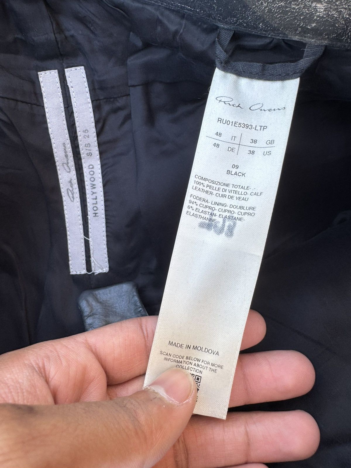 Rick Owens Rick Owens Hollywood SS25 Distressed Leather Pants Size US 32 / EU 48 - 7 Thumbnail