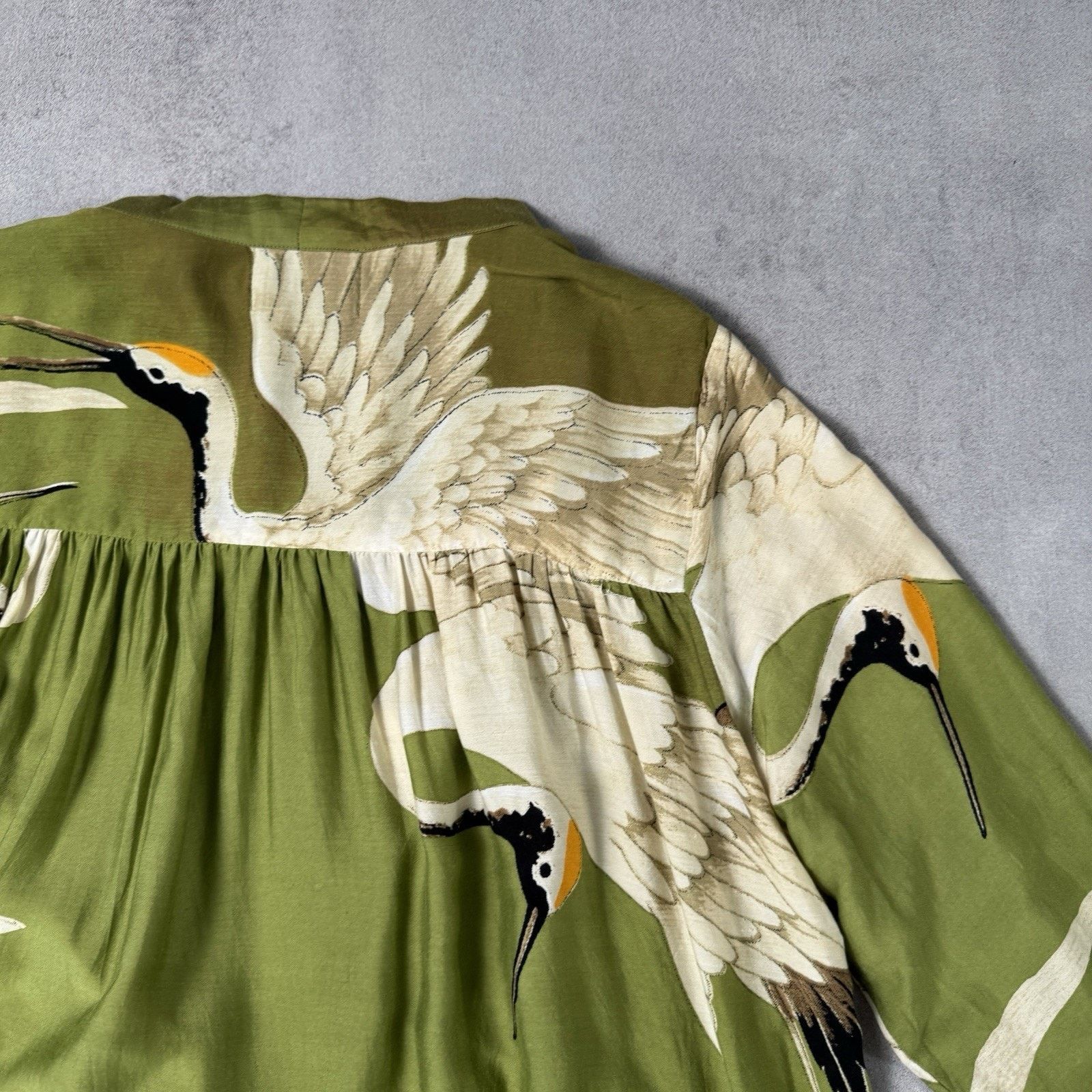 Vintage ONE HUNDRED STARS Stork Duster Coat in Green One Size Size ONE SIZE - 18 Thumbnail