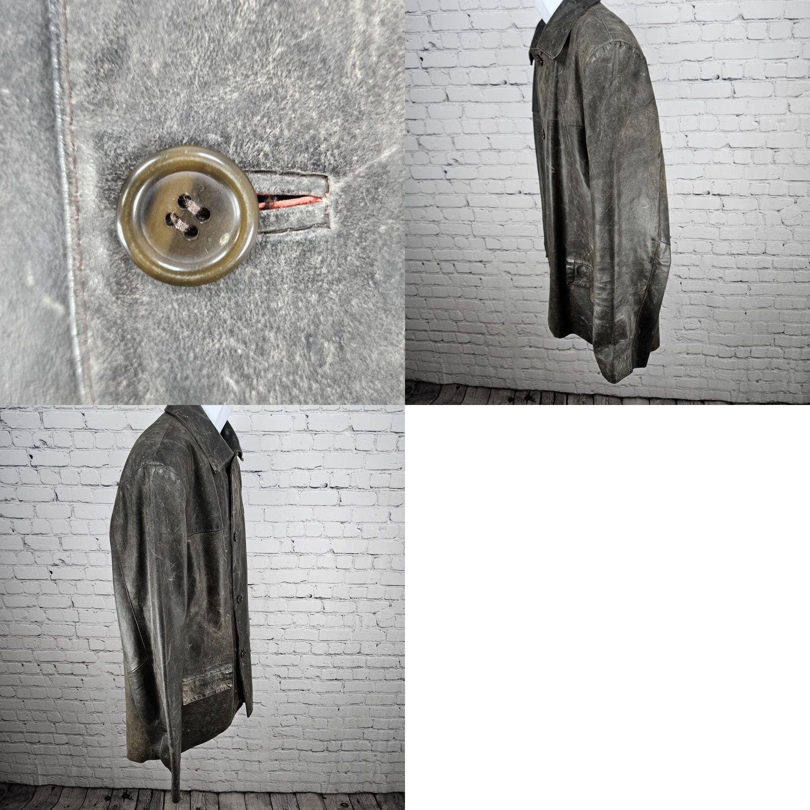 Vera Pelle Vera Pelle Leather Jacket Brown Button Pocket Lined 52 US 42 Men Vintage Italy Overcoat Casual Workwear Jacket Coat Mens Size US L / EU 52-54 / 3 - 9 Thumbnail