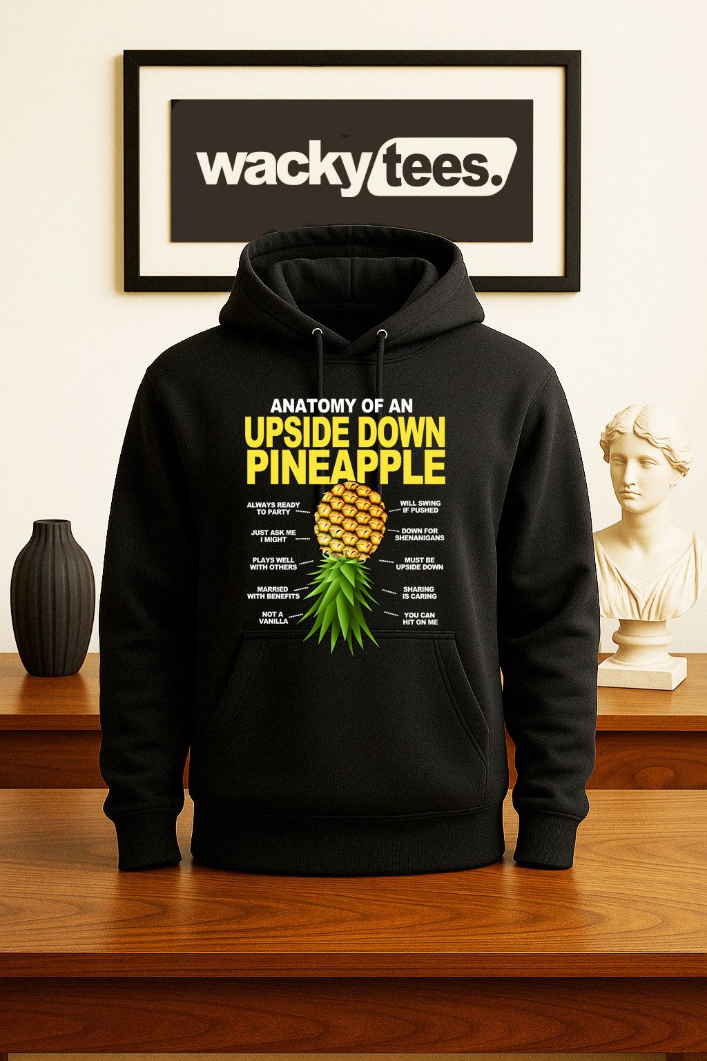 Other Anatomy of an Upside Down Pineapple Funny Graphic Tee Shirt Size US S / EU 44-46 / 1 - 4 Thumbnail