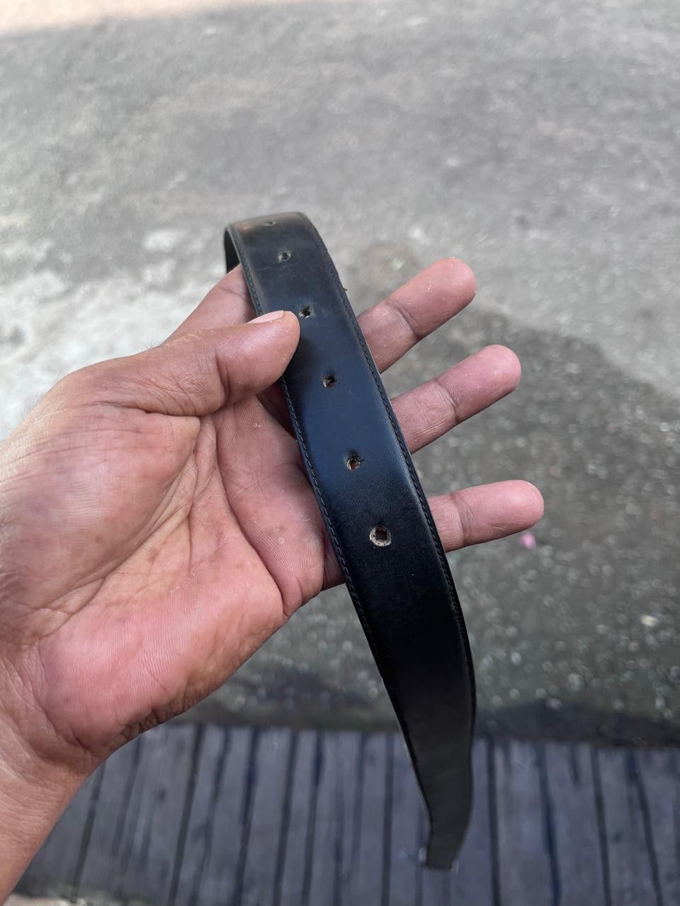 Alfred Dunhill Vintage Dunhill Leather Belt Size 32 - 14 Thumbnail