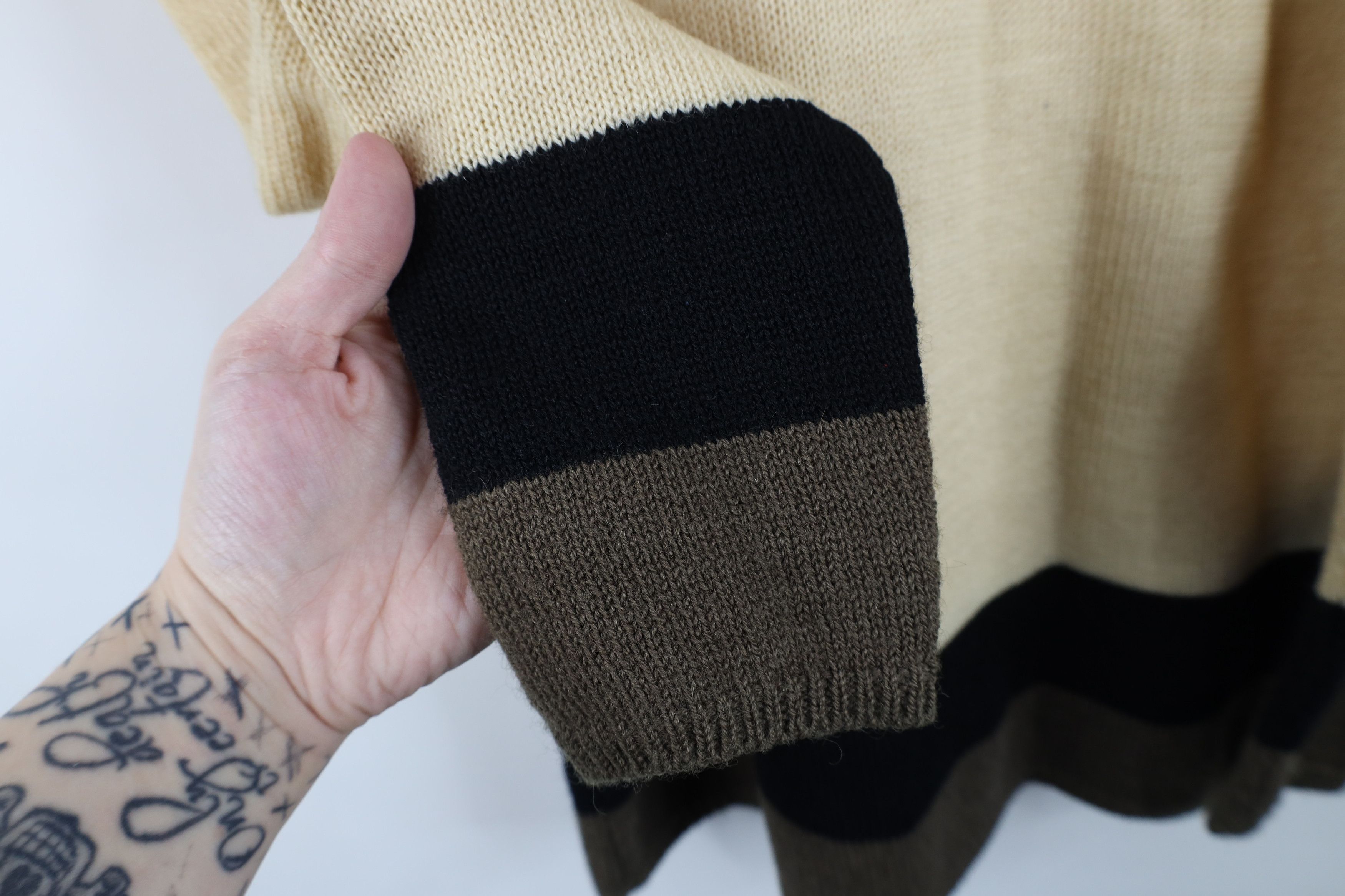 Vintage Vintage 60s 70s Mid Century Modern MCM Block Sweater USA Size M / US 6-8 / IT 42-44 - 7 Thumbnail