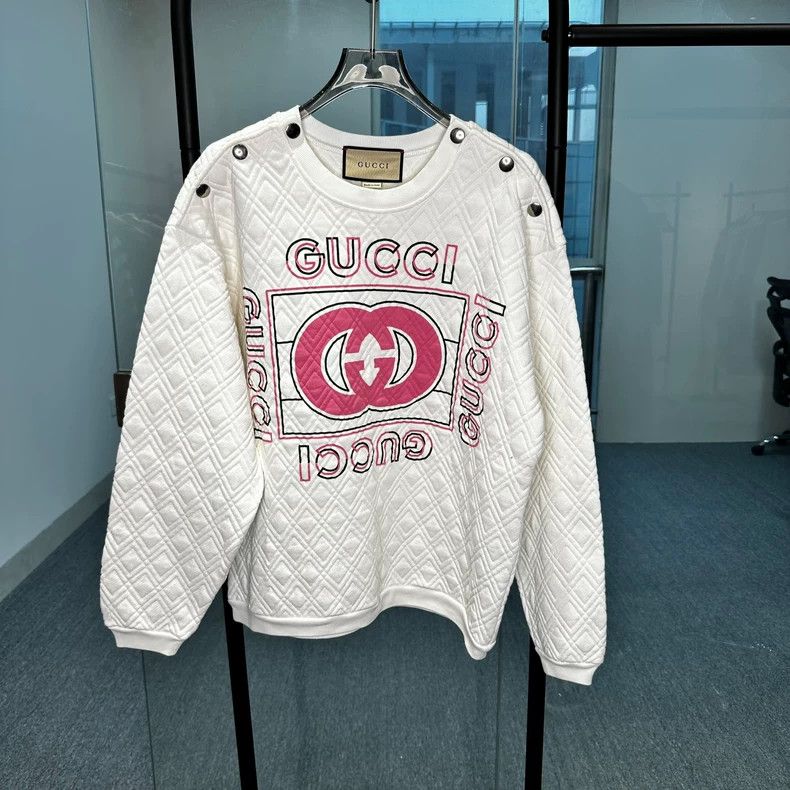 Gucci GucciPink logo button sweatshirt 2503-Nextarrow Size US S / EU 44-46 / 1 - 1 Thumbnail