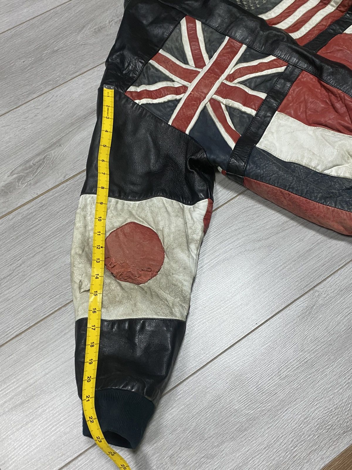 Other A.D.A World Flags Leather Jacket distressed Size US M / EU 48-50 / 2 - 19 Thumbnail