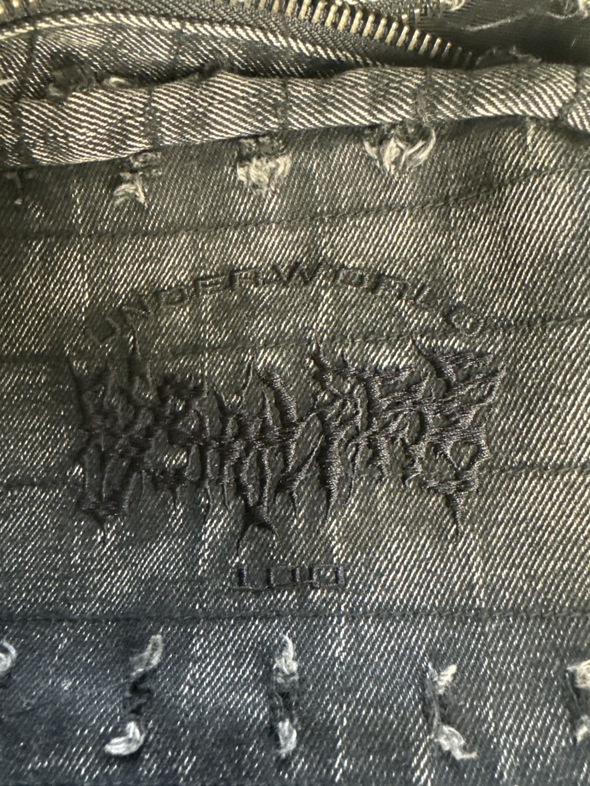 Reckless Scholars SS25 - Thrashed Denim Backpack Size ONE SIZE - 4 Thumbnail