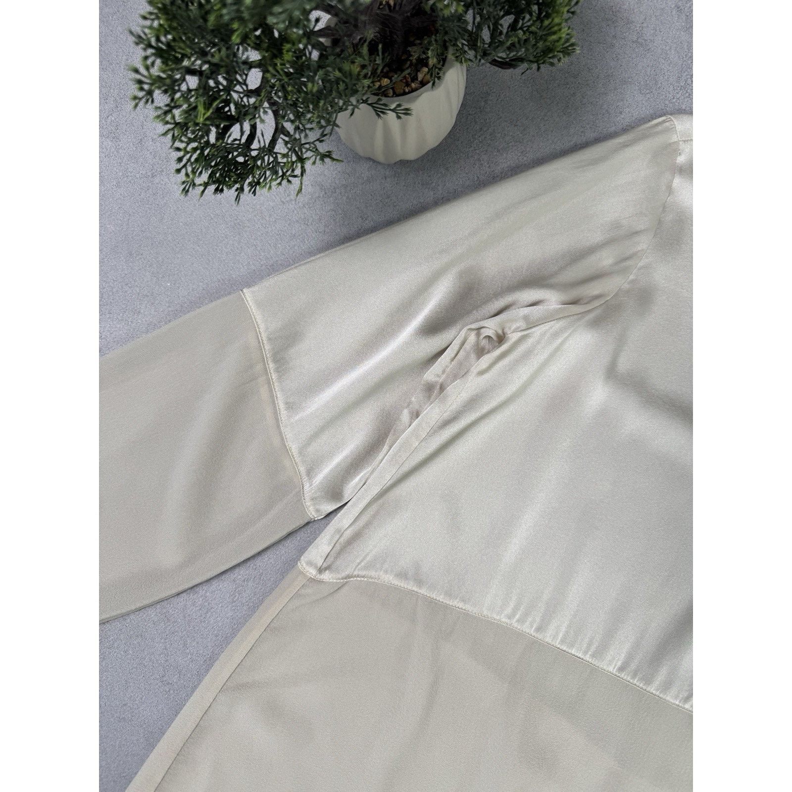 Transit Transit Par Such Beige Silk Super Lightweight Blouse Sz 4 Size S / US 4 / IT 40 - 5 Thumbnail