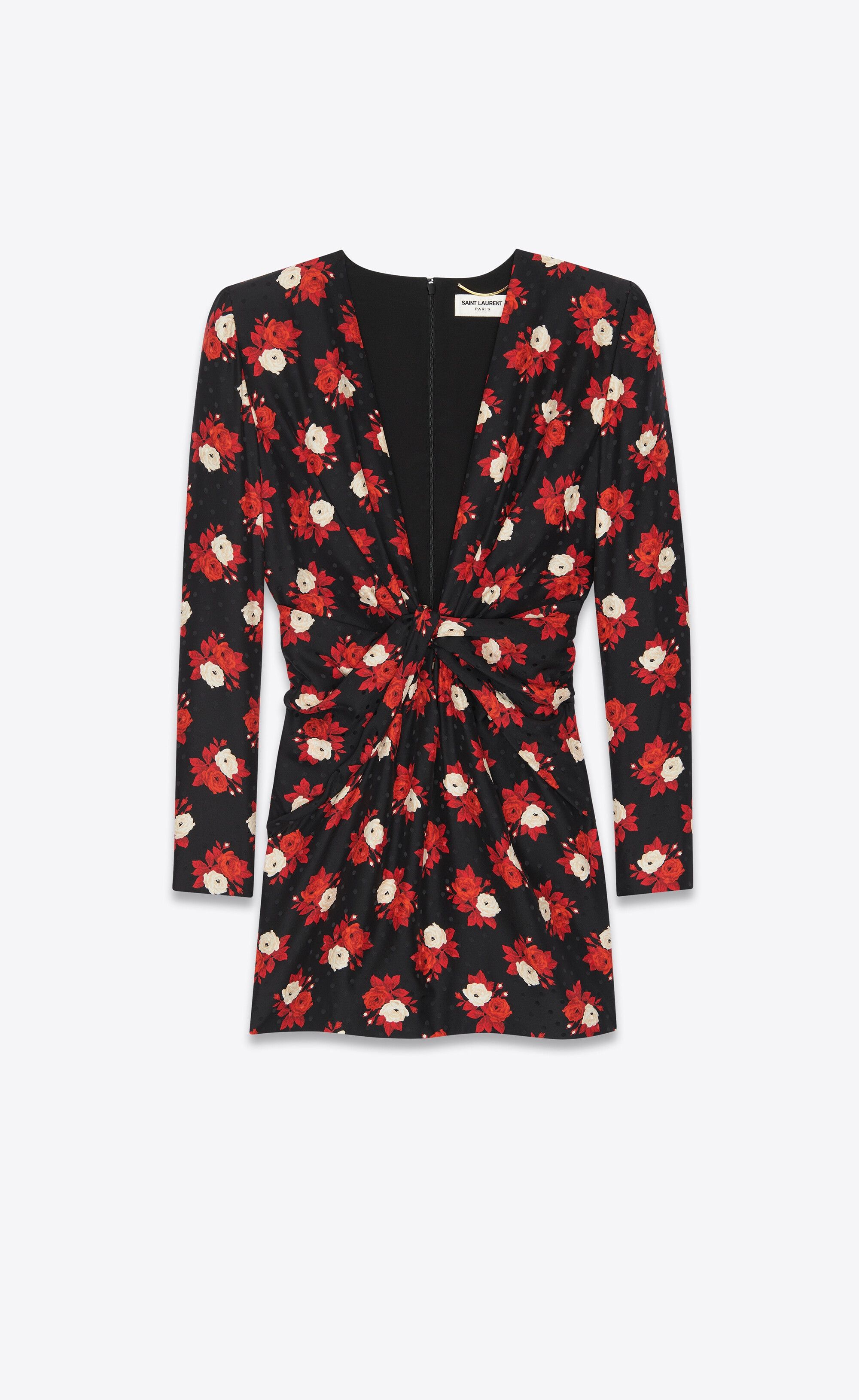 Saint Laurent Paris o1y0126 Mini Dress in Multicolor Size M / US 6-8 / IT 42-44 - 1 Thumbnail