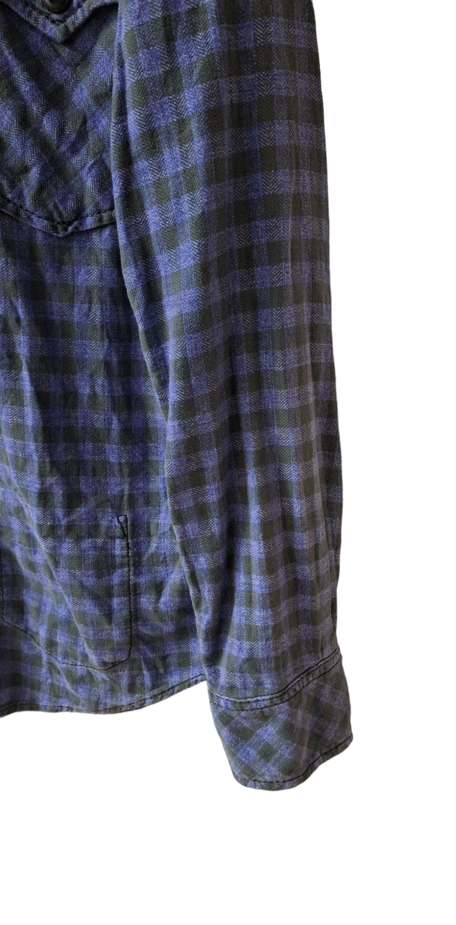 Blue Blue Japan Vintage Blue Blue Japan Plaid Double Pocket Flannel Size US M / EU 48-50 / 2 - 3 Thumbnail