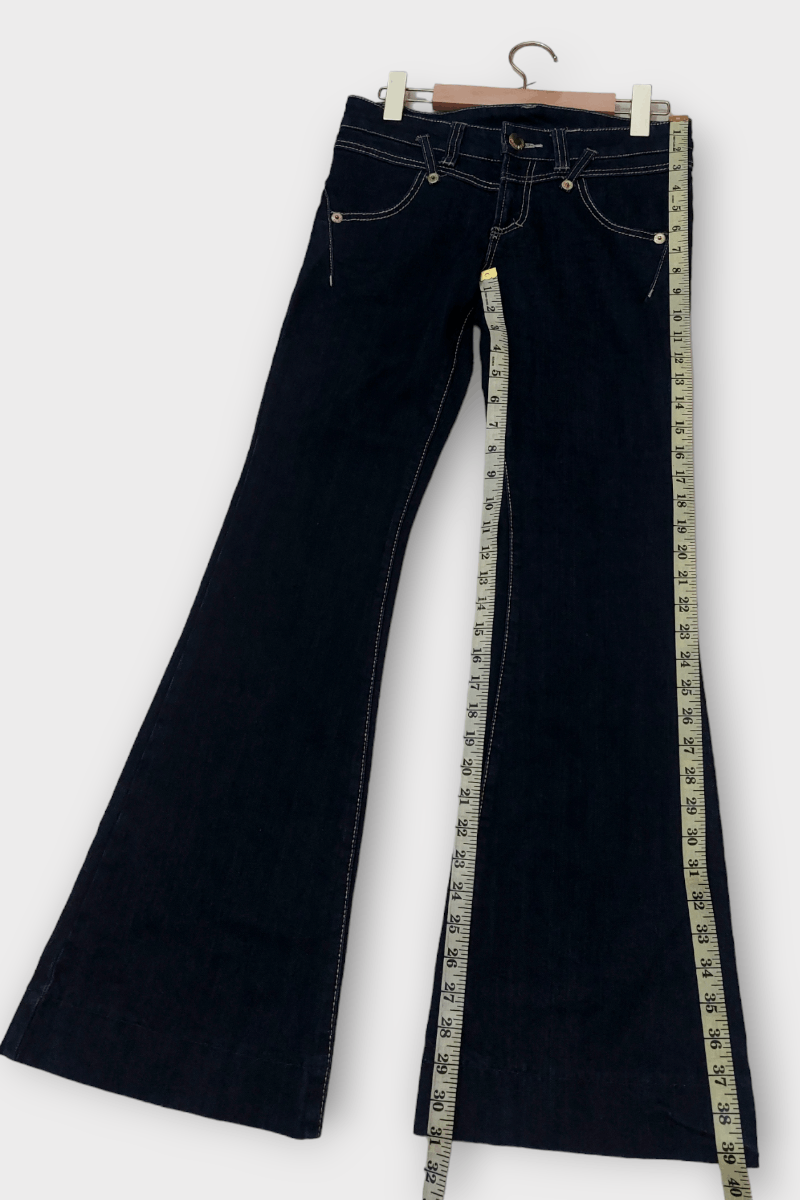 Vintage Flare💥 Pocket Zipped By Original Jeans Size 30" / US 8 / IT 44 - 12 Thumbnail