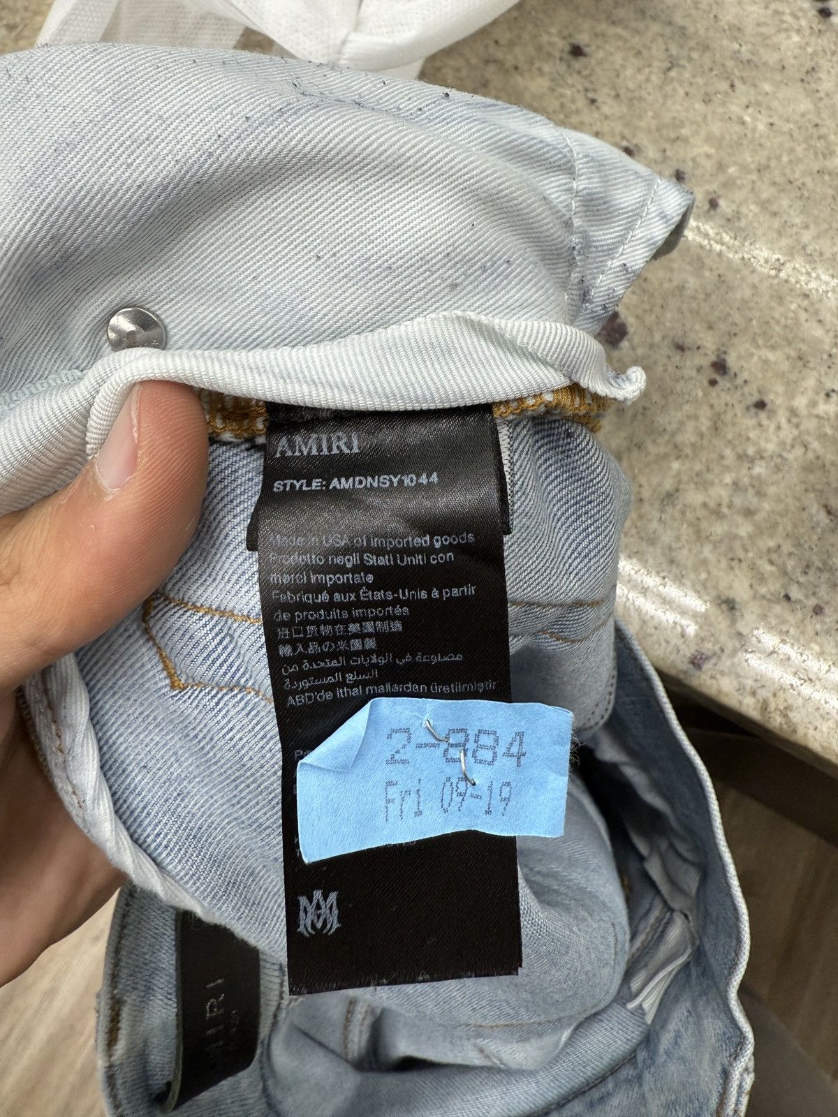 Amiri Amiri Blue Bandana Jeans Size US 30 / EU 46 - 9 Thumbnail