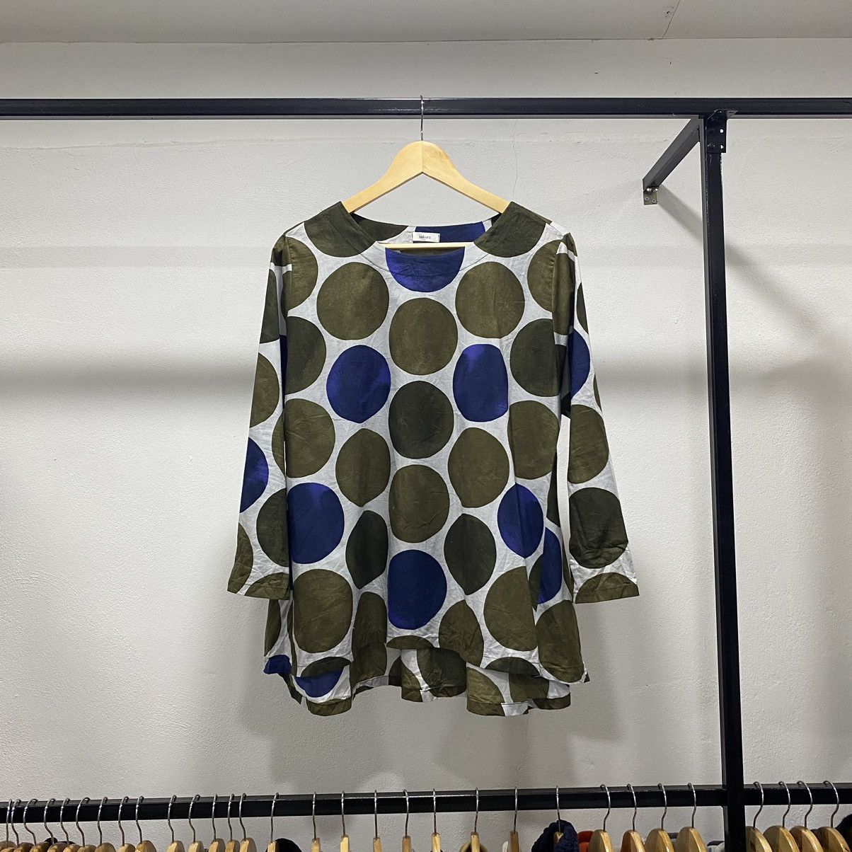Designer × Japanese Brand Rare☠️ Sakura Japan Polkadot Designer Like Issey Miyake Size ONE SIZE - 1 Thumbnail