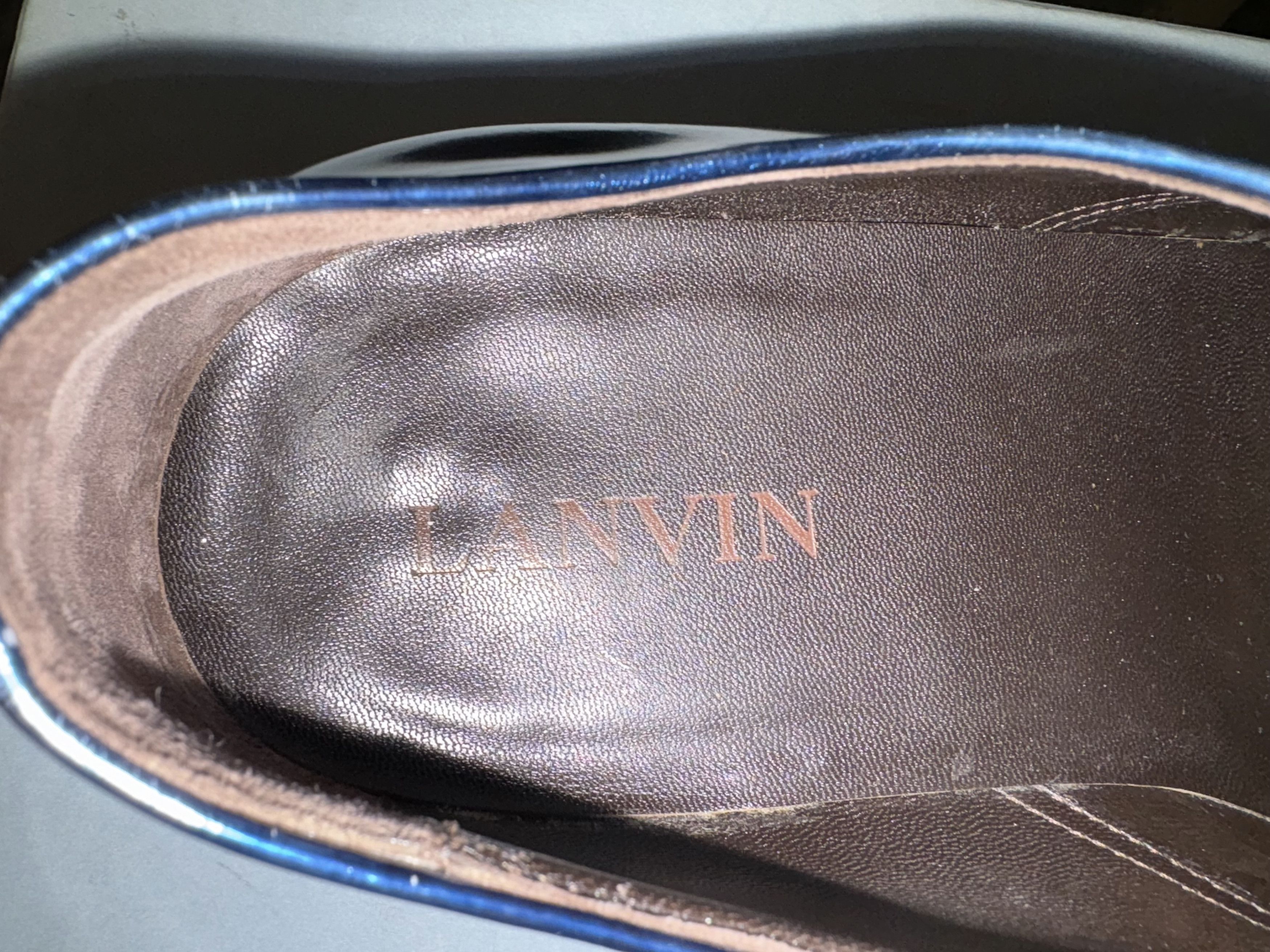 Lanvin Metallic Derby