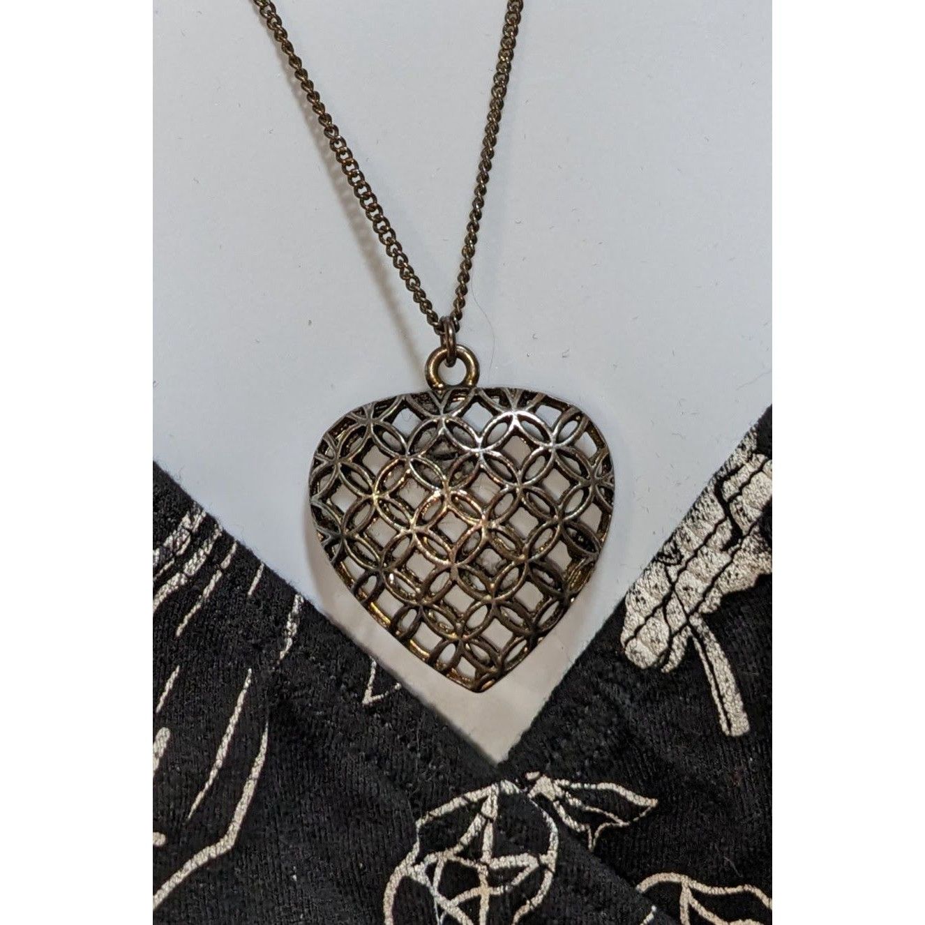 Other Heart-Shaped Filigree Pendant Necklace Size ONE SIZE - 3 Thumbnail