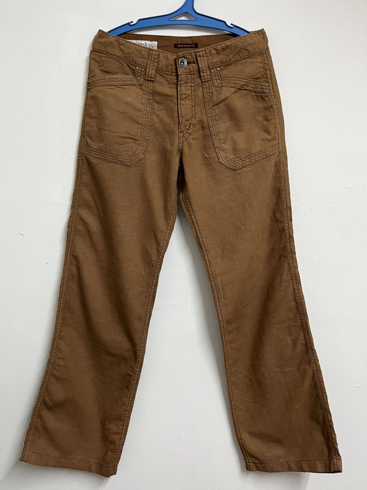 Japanese Brand 🔥 SURPLUS X BLUE WAY JAPANESE DESIGNER FLARE BUSHPANT DESIGN Size US 31 - 3 Thumbnail