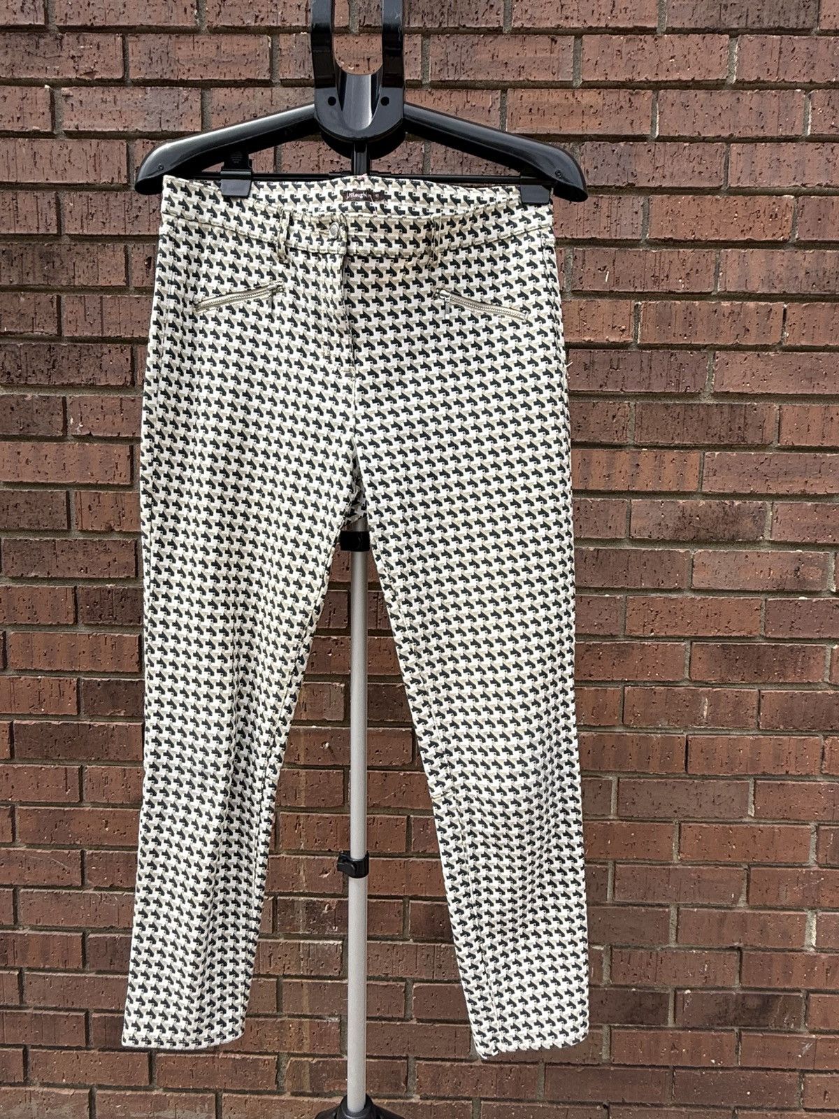J.McLaughlin J McLaughlin Baxter Ankle Pants Zip Accent Geometric Print Size 32" / US 10 / IT 46 - 2 Thumbnail