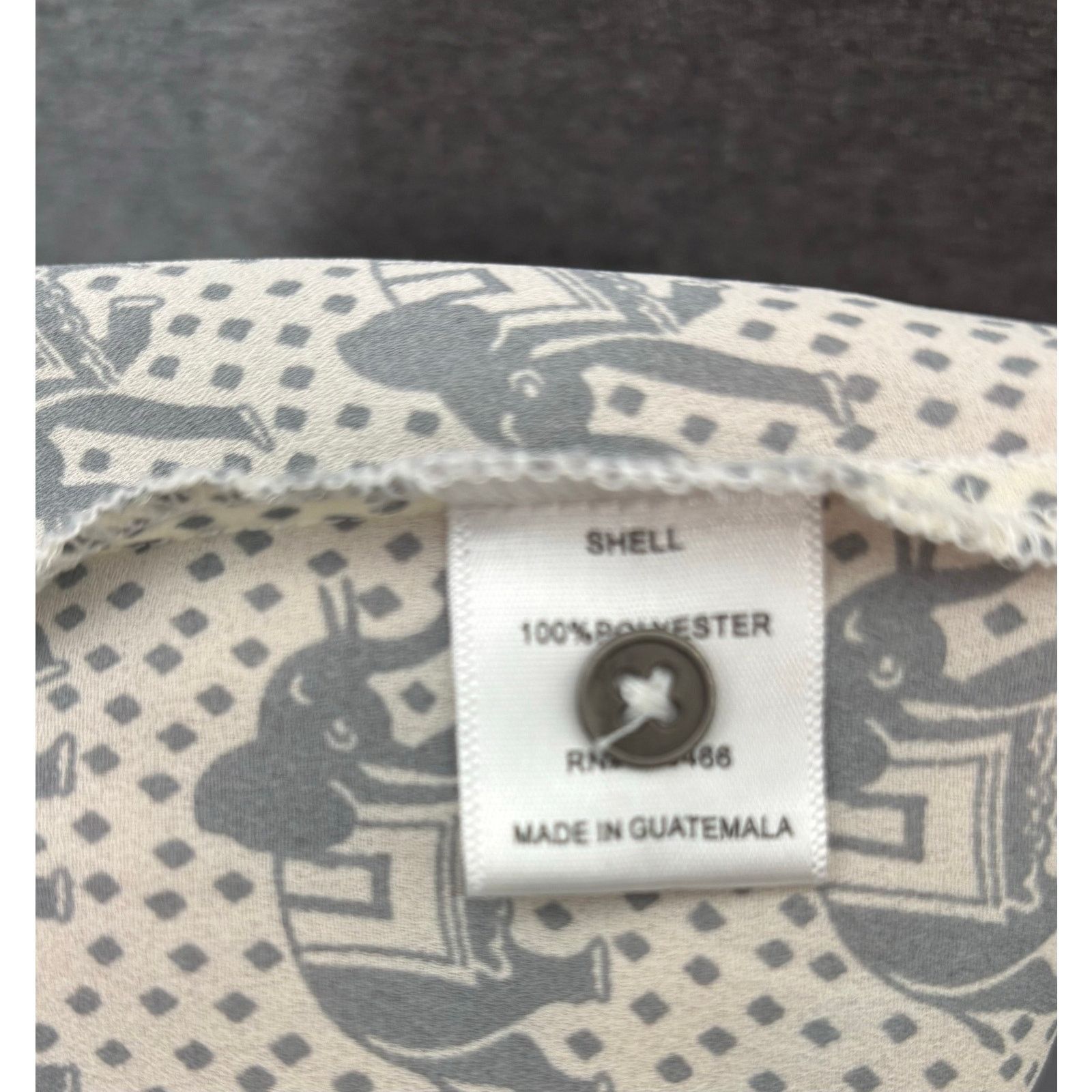 Other 41 Hawthorn | Women's Elephant Print Lightweight Top | Small Size S / US 4 / IT 40 - 4 Thumbnail