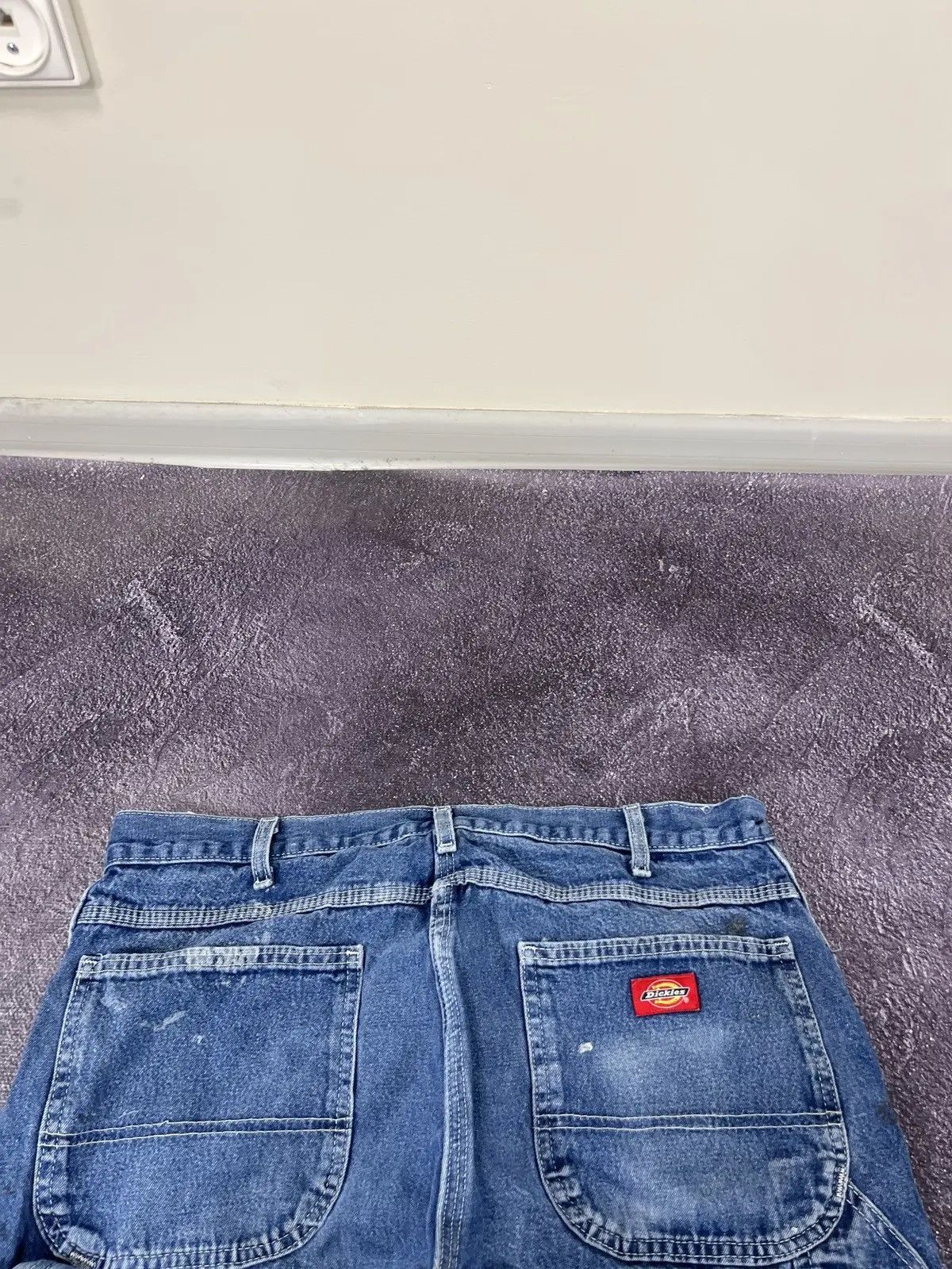 Dickies × Vintage Vintage Dickies Y2K Painted Blue Denim Work Hype Baggy Jeans Size US 36 / EU 52 - 7 Thumbnail