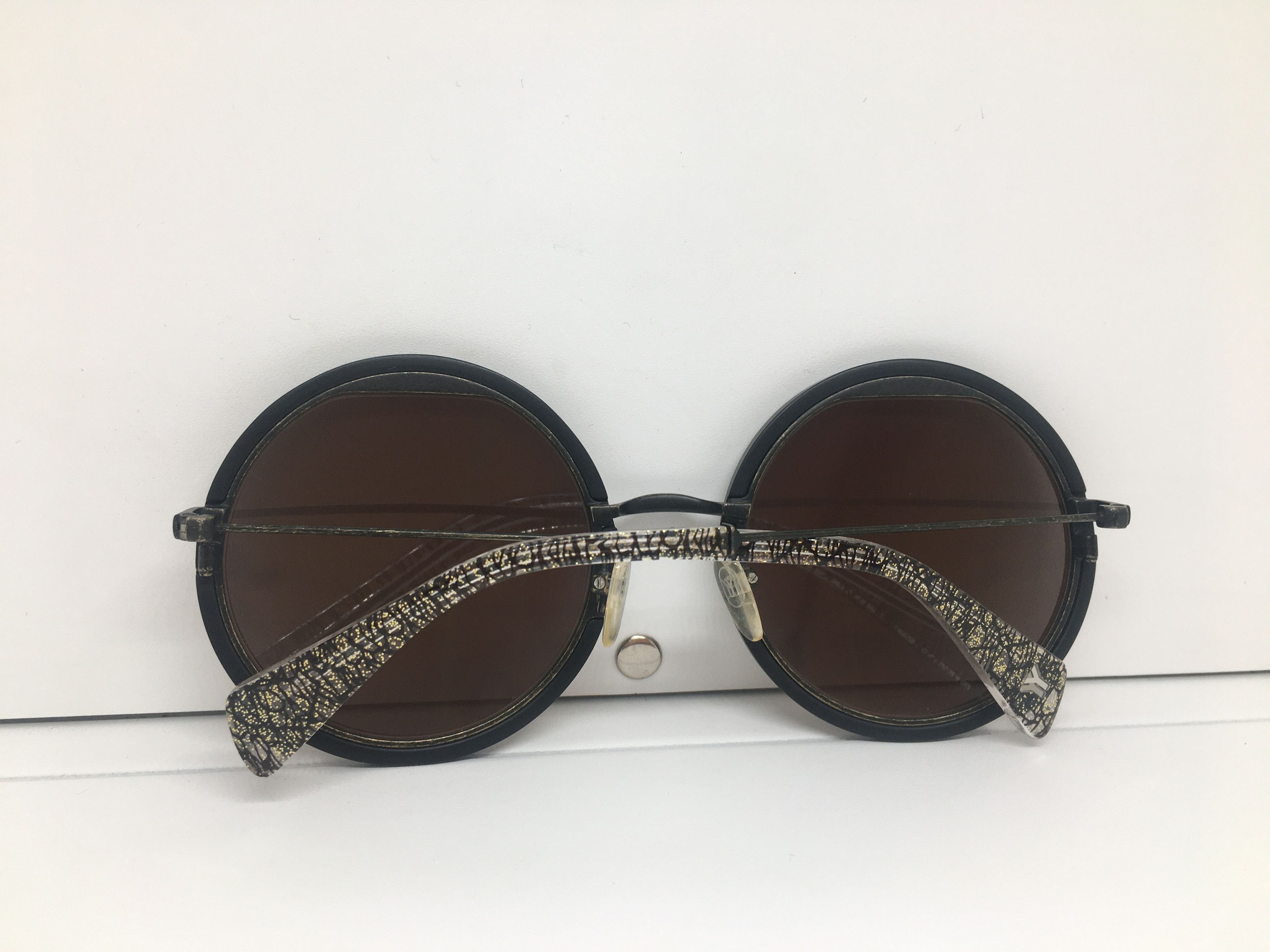 Yohji Yamamoto Yohji Yamamoto YY5016 Round Sunglasses Frame Size ONE SIZE - 8 Thumbnail