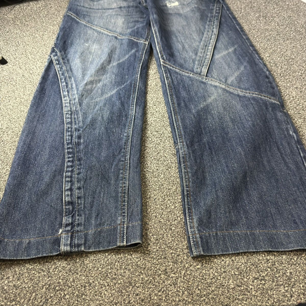 Who Decides War 🔥🇯🇵 Japanese Baggy Flared SYH Streetwear Wide Leg Denim Size US 35 - 5 Thumbnail
