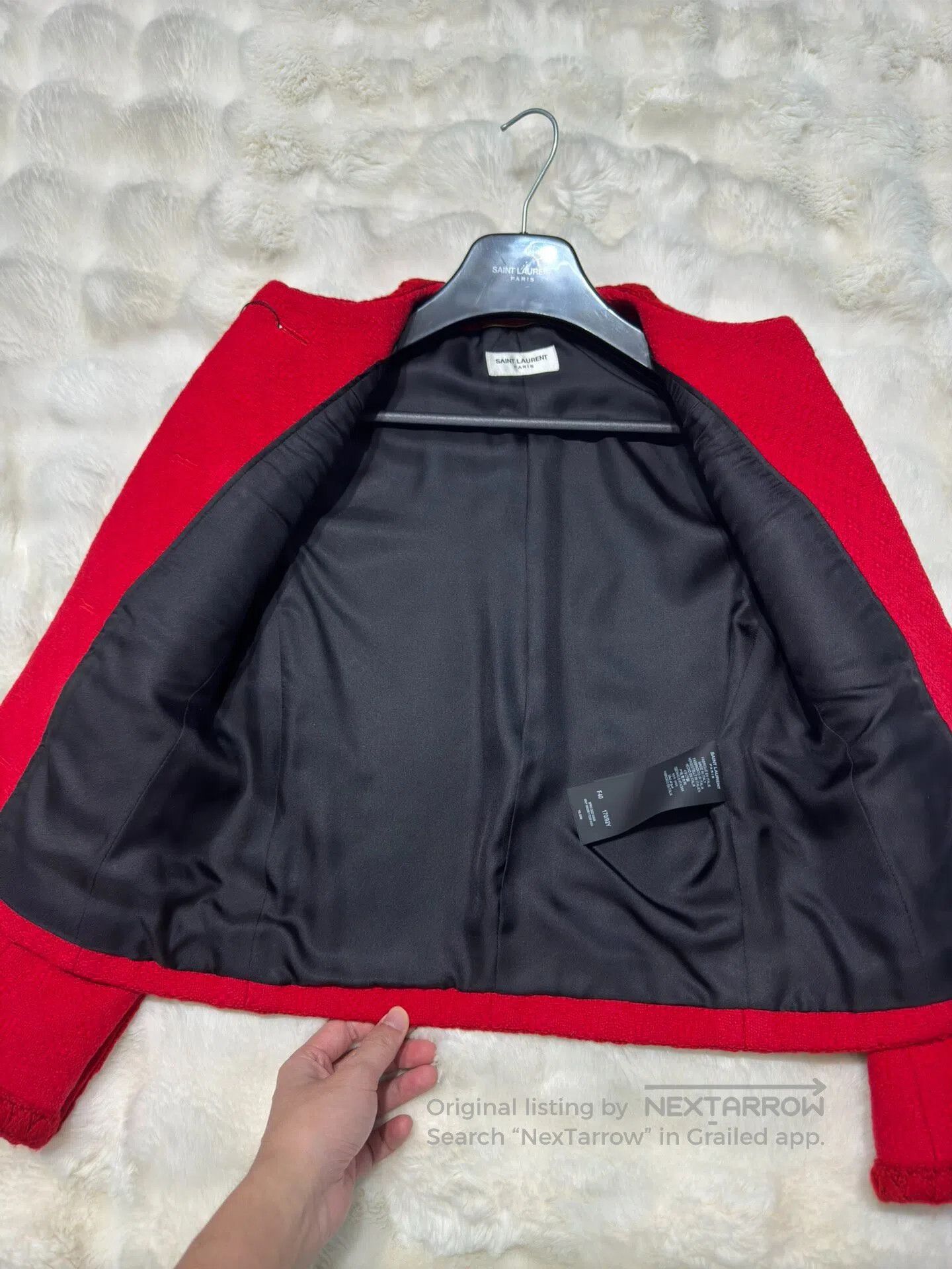 Saint Laurent Paris Saint Laurent Paris Women's Tweed Jacket| Size S / US 4 / IT 40 - 9 Thumbnail