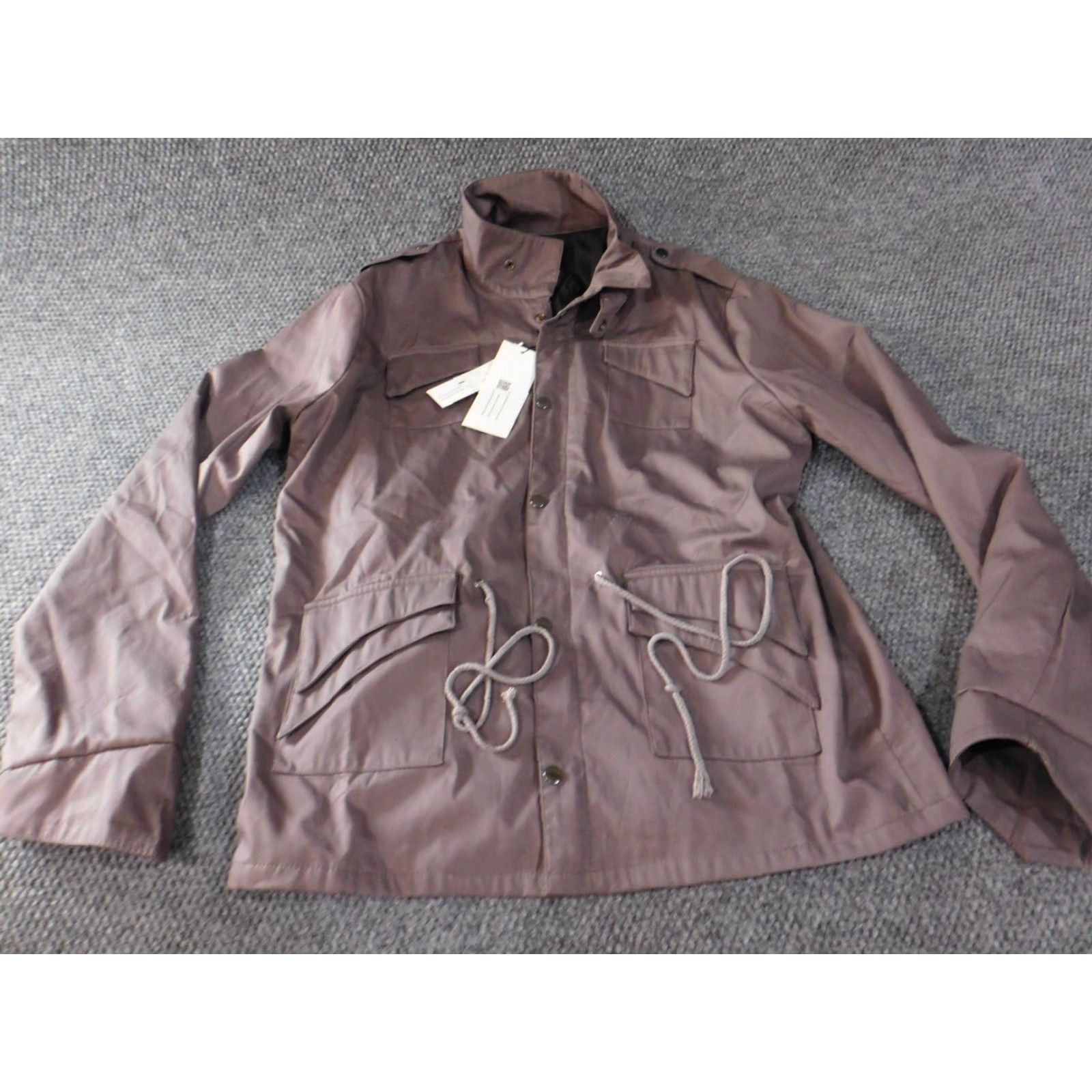 Vintage Coofandy Jacket Large Mens purple snap trench coat casual classic Size US L / EU 52-54 / 3 - 2 Thumbnail