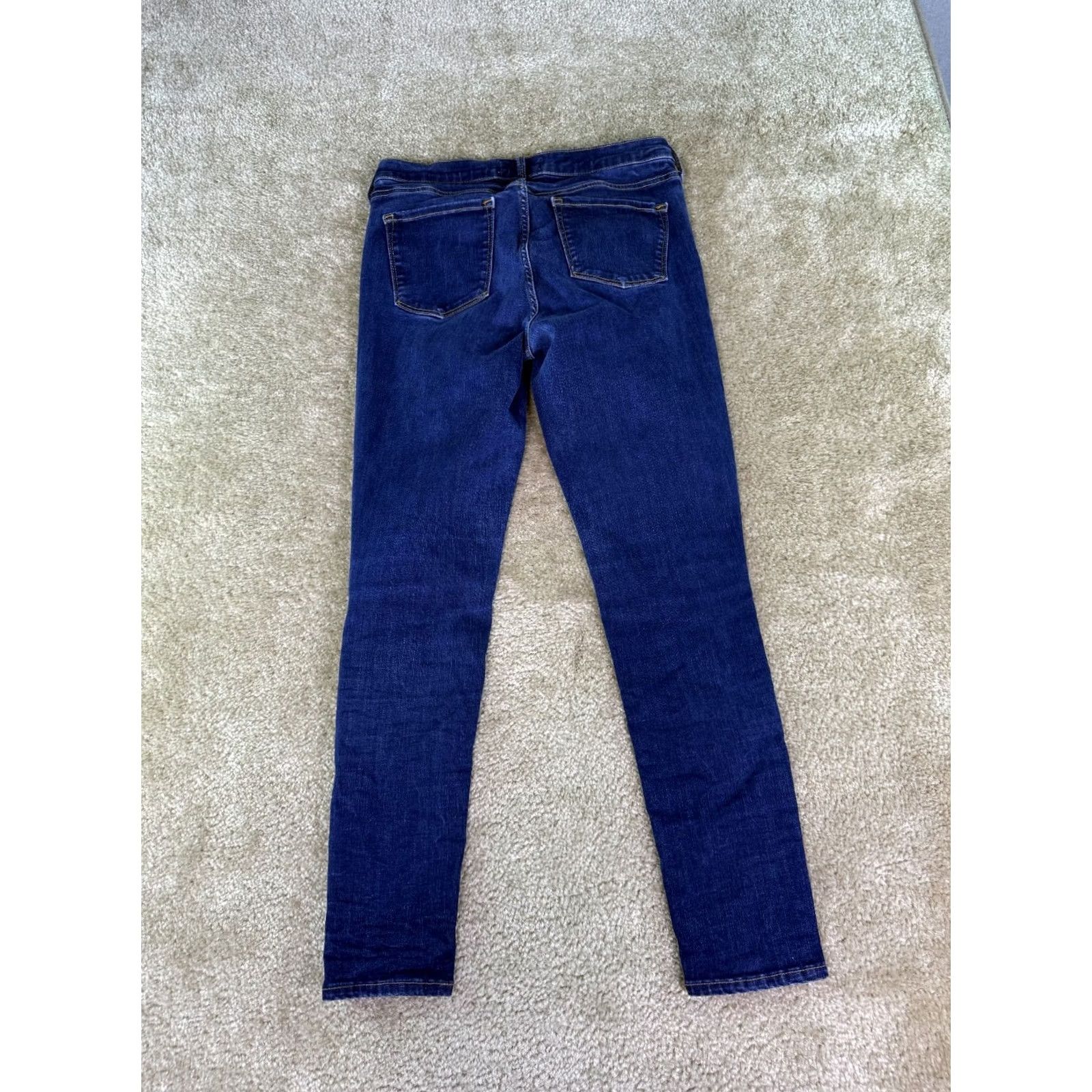 Gap Gap 1969 Womens Blue Denim Jeans Skinny Mid Rise 30R 30 Regular Size 30" / US 8 / IT 44 - 4 Thumbnail