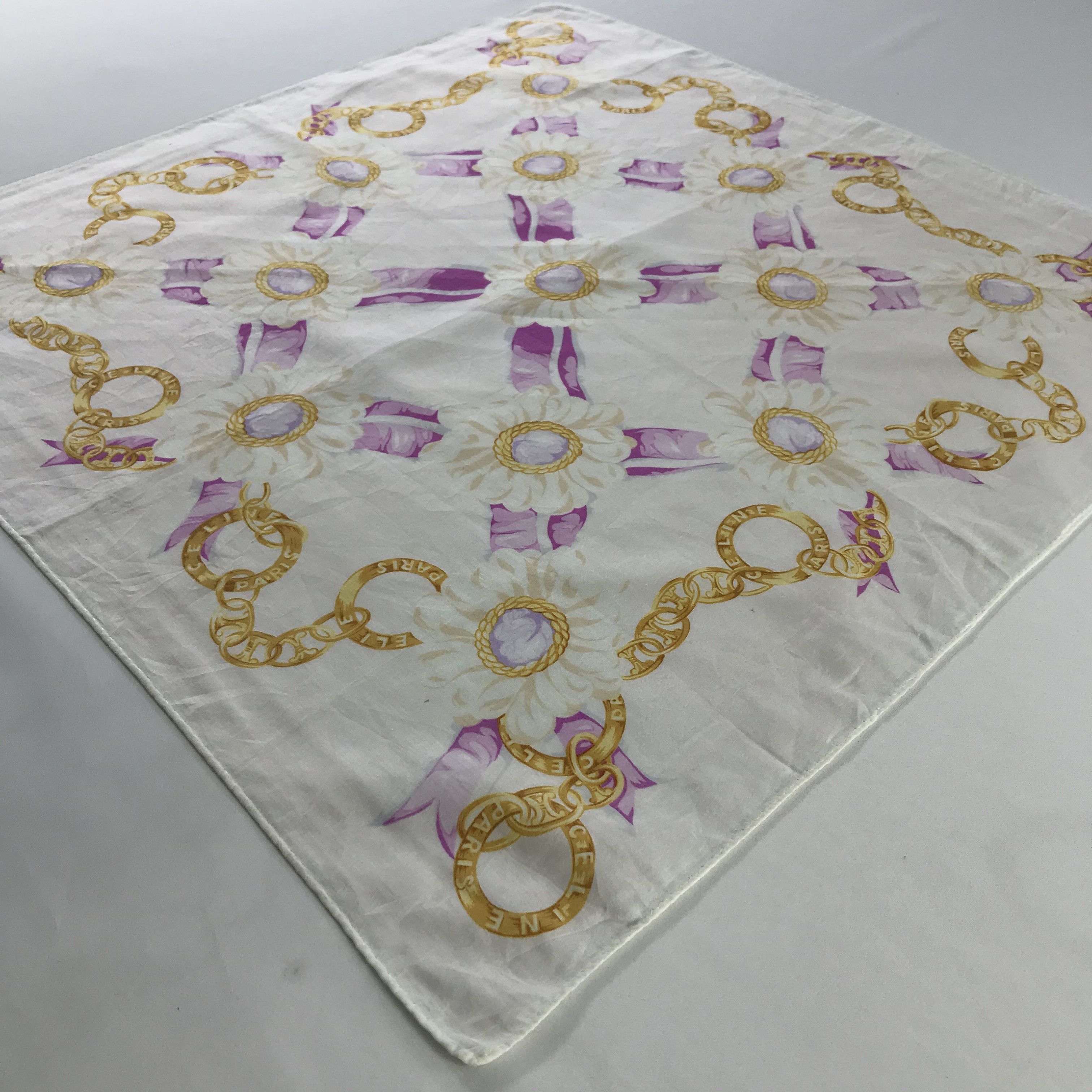 Celine × Vintage Celine Bandana / Handkerchief / Neckerchief - S412 Size ONE SIZE - 2 Thumbnail