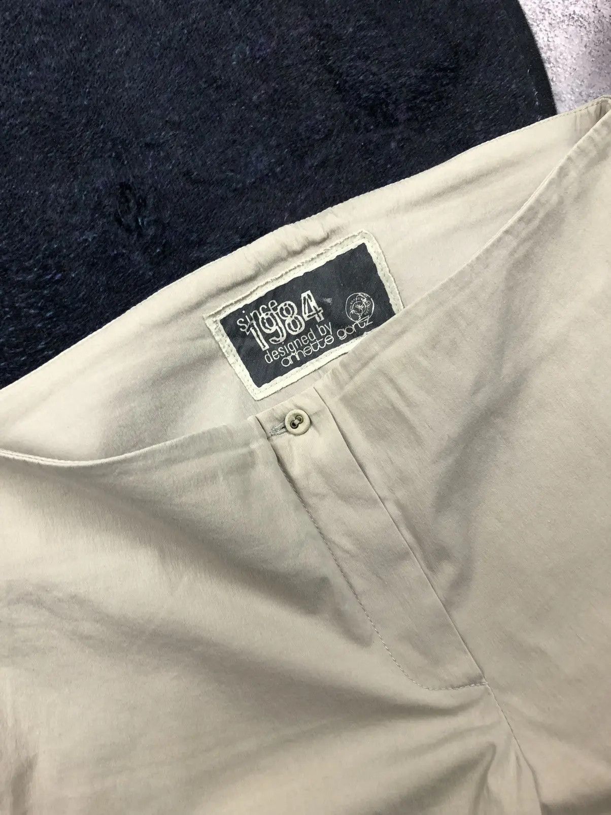 Annette Gortz ANNETTE GORTZ Vintage Beige Avantgarde Cotton Germany Pants Size 24" / US 00 / IT 34 - 4 Thumbnail