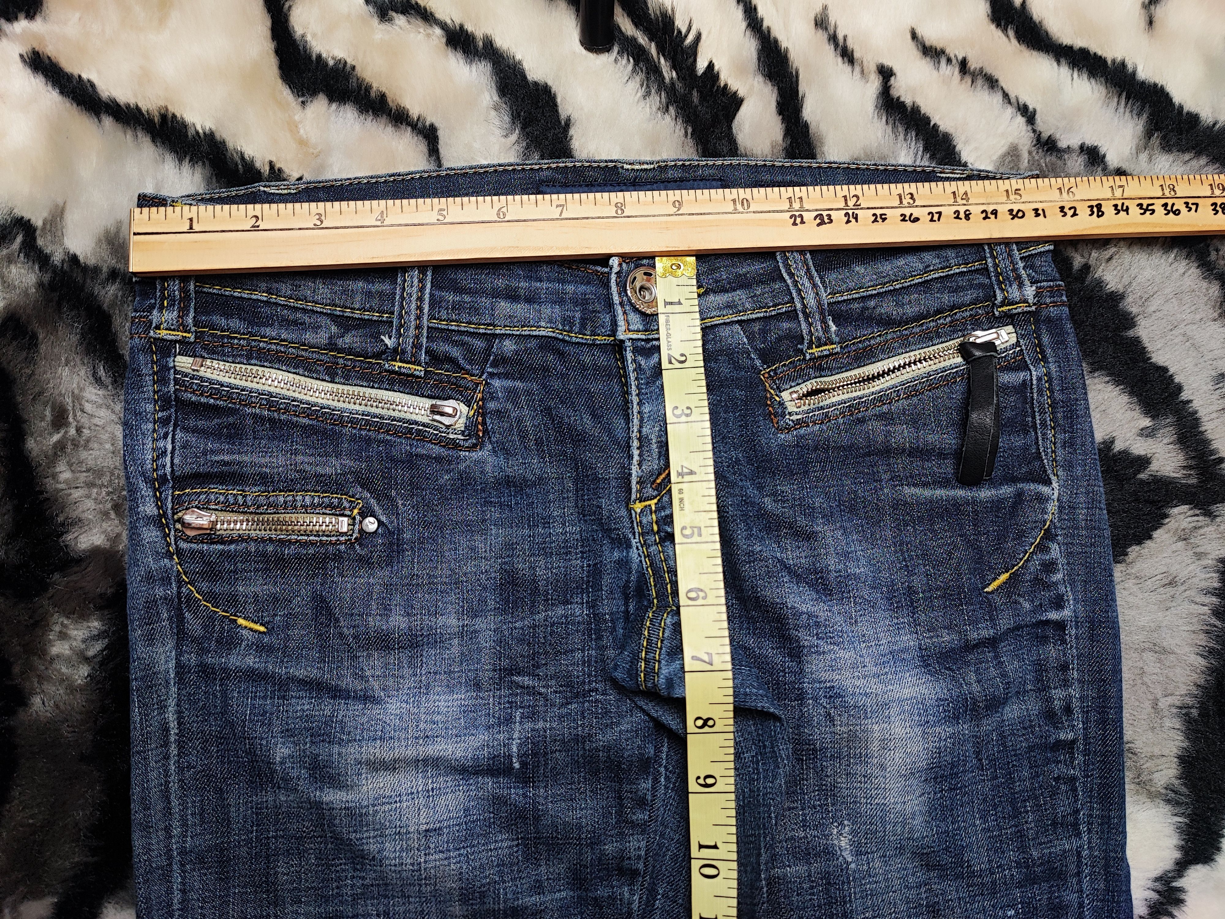 Miss Sixty Vintage 00's Y2K Miss Sixty Jeans Big Ty Distressed Low Rise Size 30" / US 8 / IT 44 - 3 Thumbnail