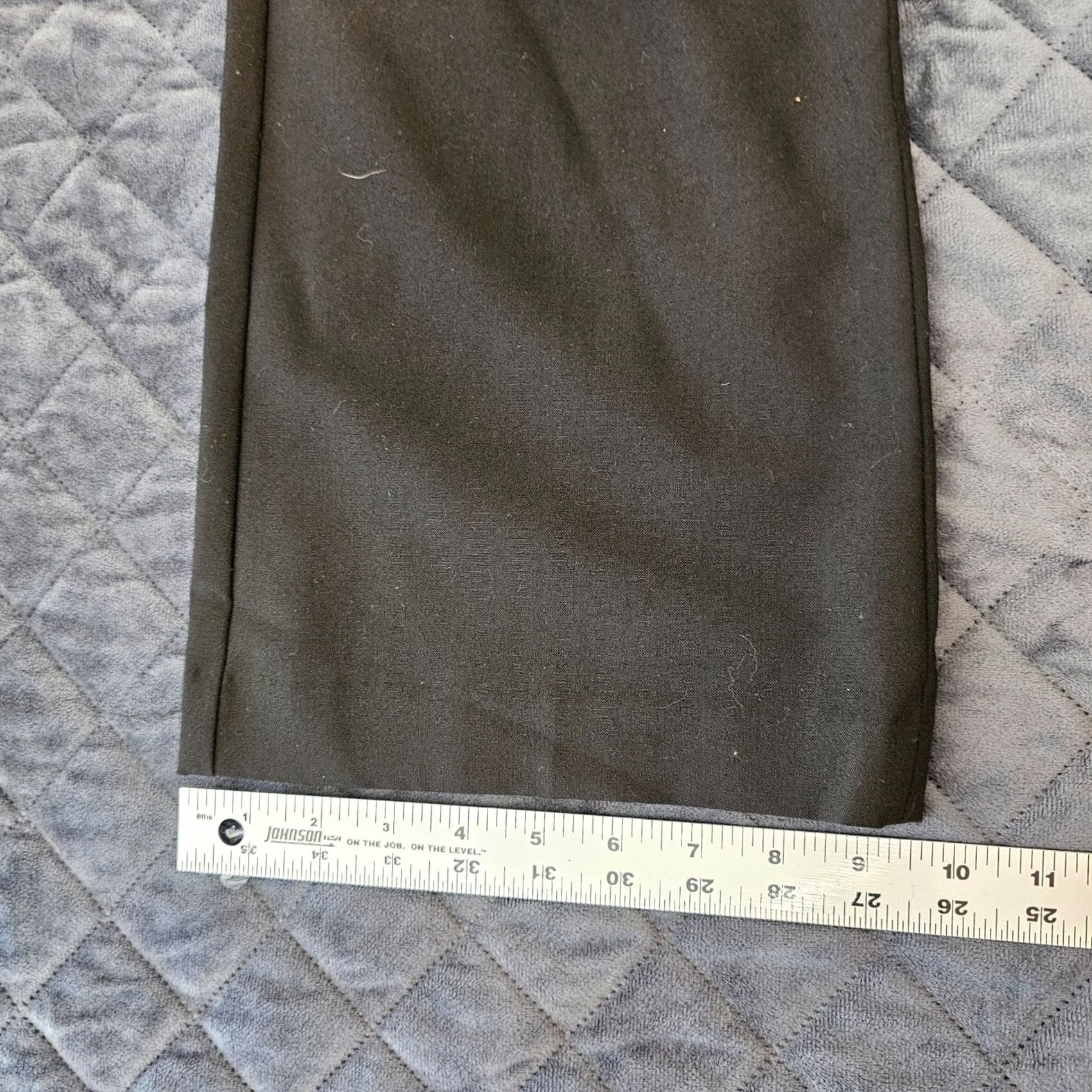 Express Express Dress Pants Women's 4 Black Flat Front Cropped 24in Inseam Flared Cropped Style Express Size 27" / US 4 / IT 40 - 7 Thumbnail