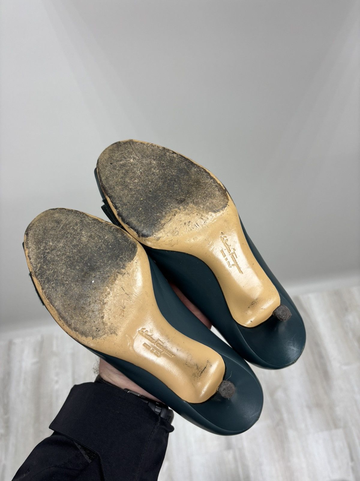 Salvatore Ferragamo Womens heels Salvatore Ferragamo Size 6 1/2 Color Blue Size US 6.5 / IT 36.5 - 11 Thumbnail