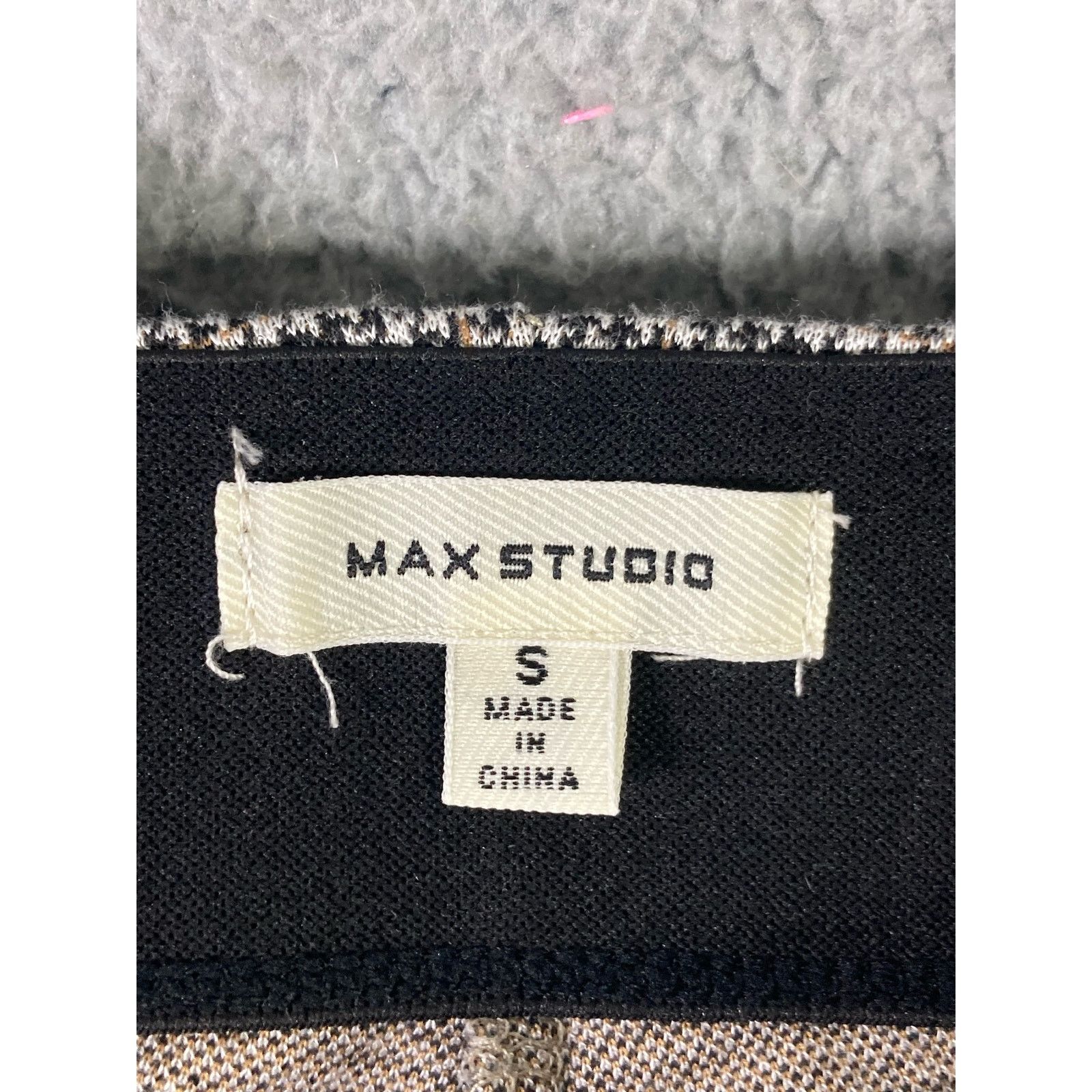 Other Max Studio Women's Plaid Slim Dress Pants Gray Size Small Size 26" / US 2 / IT 38 - 2 Thumbnail