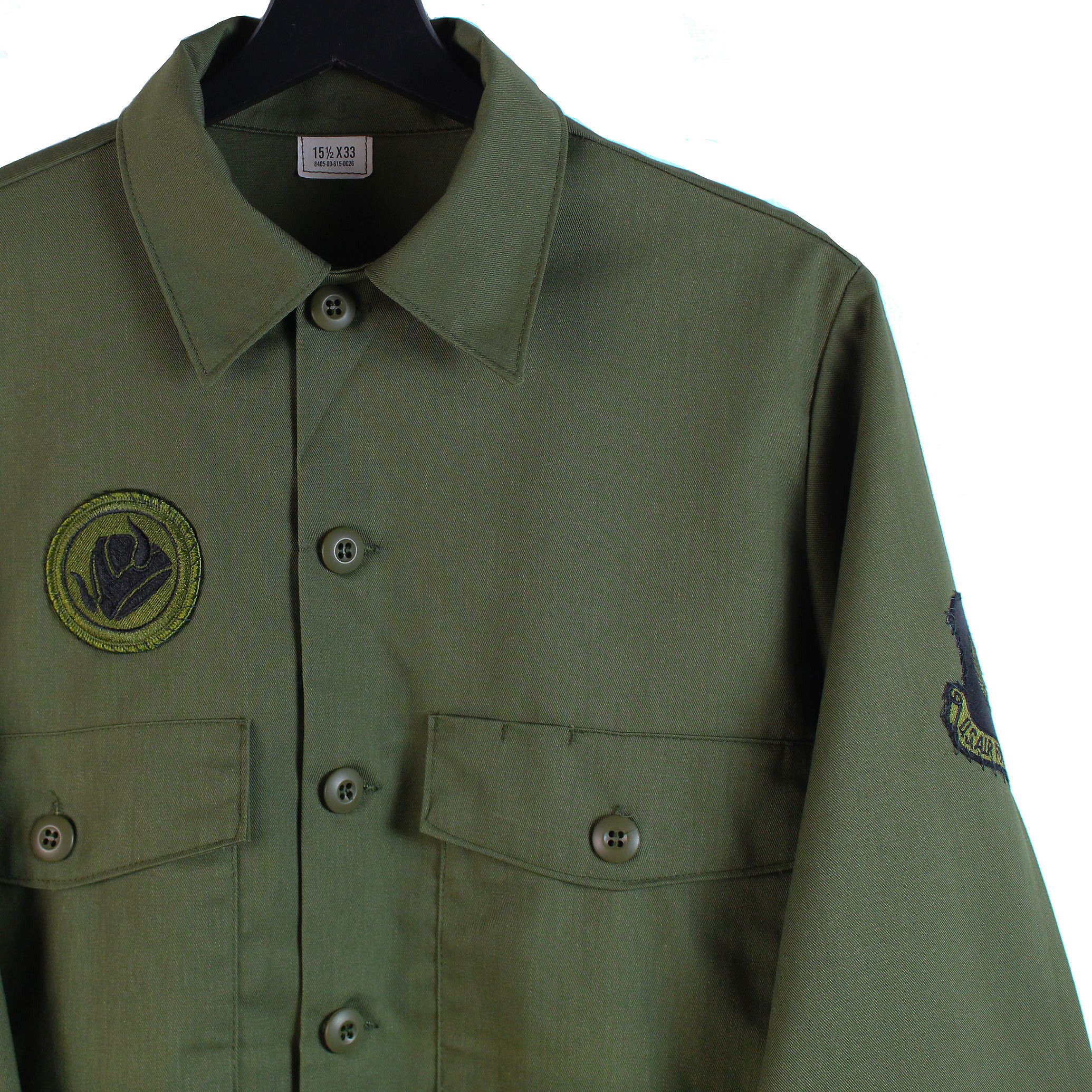 Vintage 1987 80s vintage US Air Forces Europe utility shirt OG 507 Size US M / EU 48-50 / 2 - 2 Thumbnail