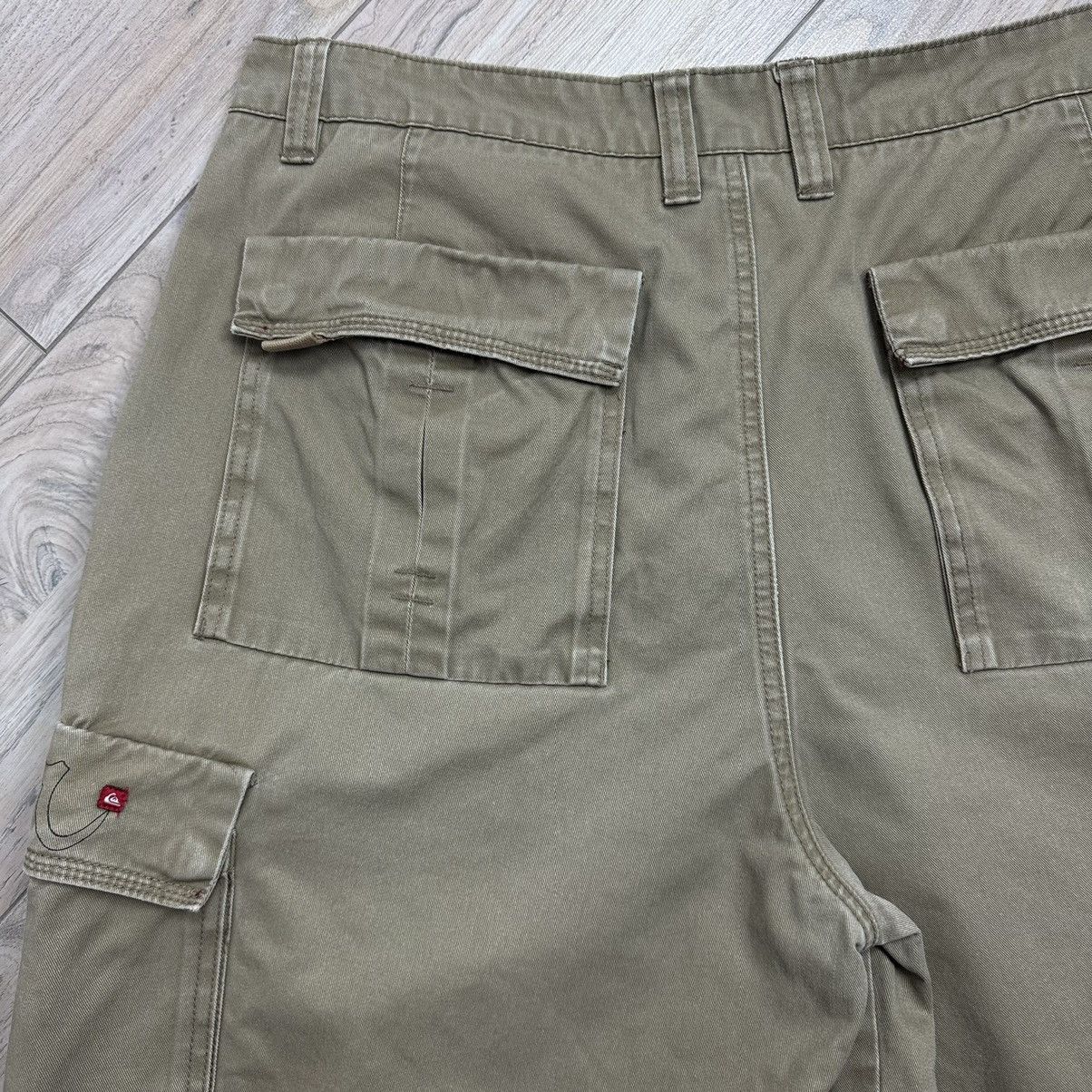 Quiksilver Crazy Vintage 90s Quiksilver Baggy Cargo Utility Shorts Size US 36 / EU 52 - 11 Thumbnail