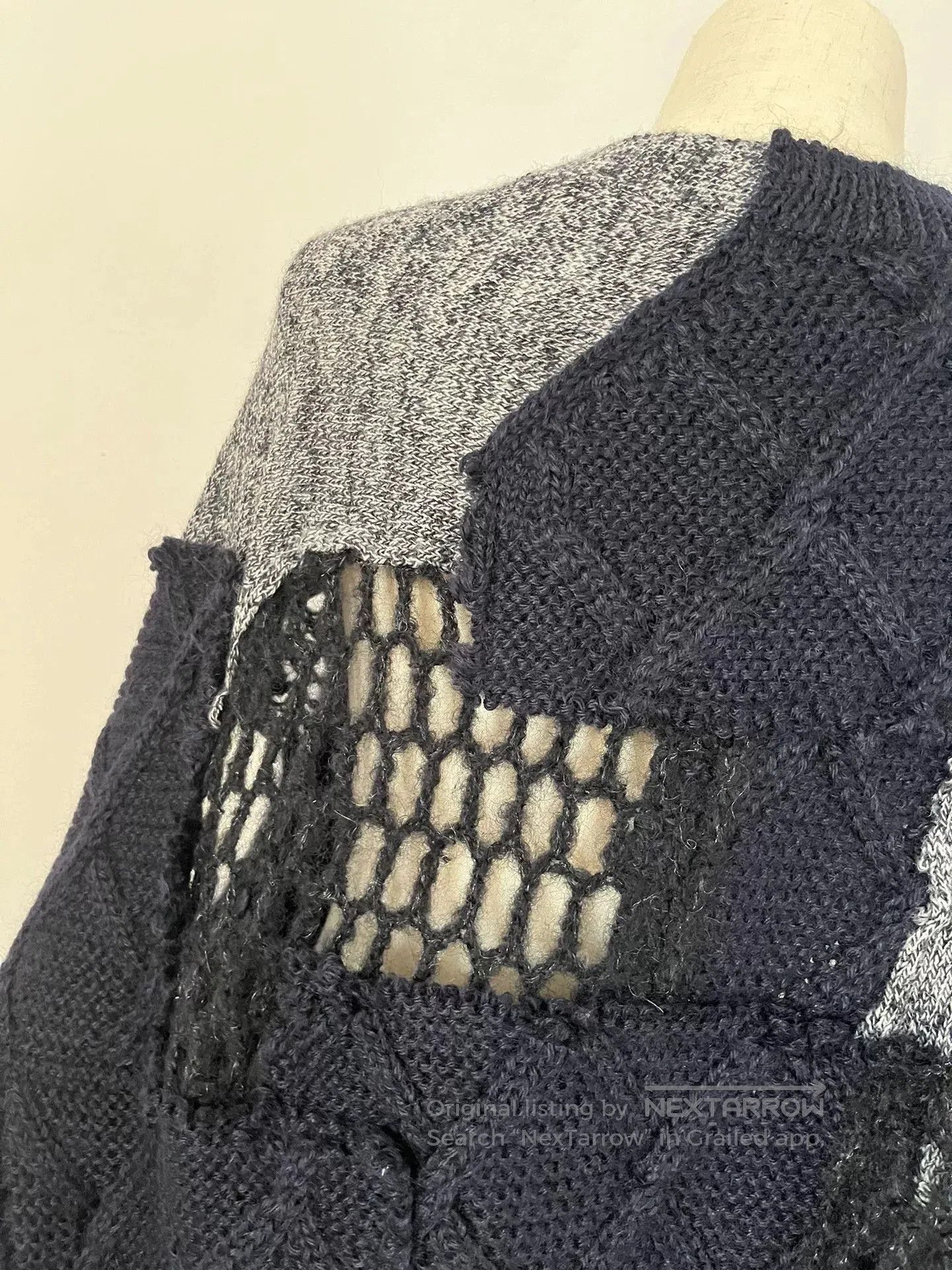 Junya Watanabe junya watanabe knitted sweater shawl. Size US M / EU 48-50 / 2 - 4 Thumbnail