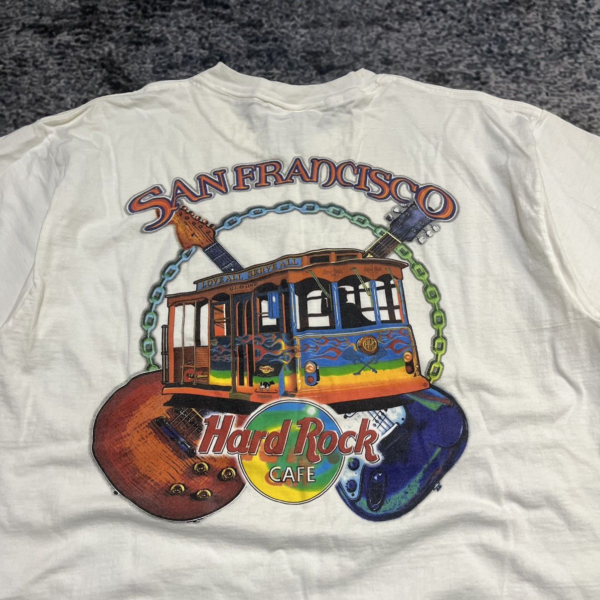 Hard Rock Cafe Vintage 90s Hard Rock Cafe San Francisco T Shirt White Large Size US L / EU 52-54 / 3 - 8 Thumbnail