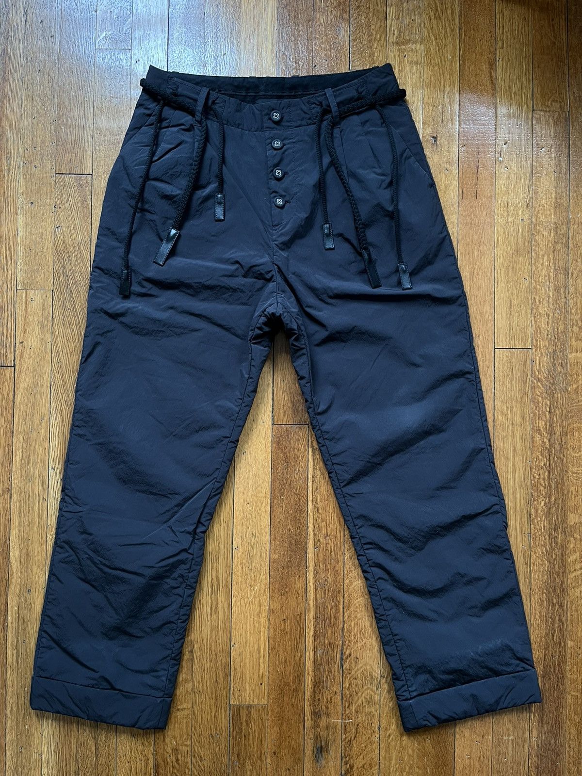 Craig Green Craig green black pleated insulated trousers Size US 30 / EU 46 - 1 Thumbnail