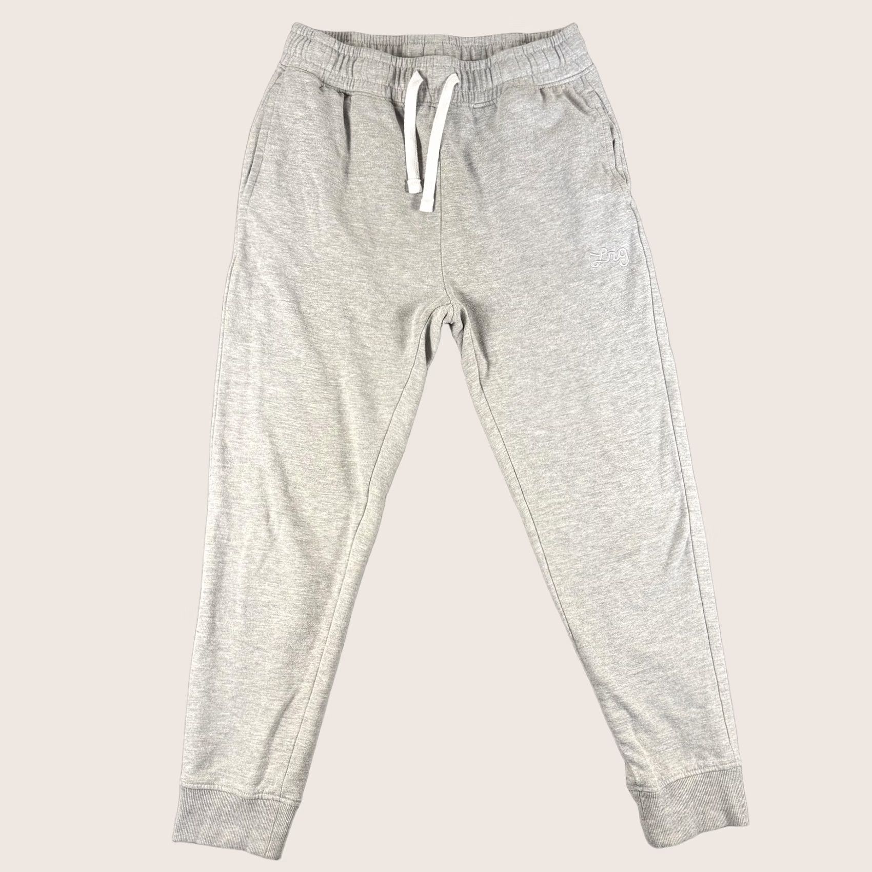 Logo 7 LRG Joggers Mens Small Gray Fleece Sweatpants Drawstring Cuffed Embroidered Logo Size US 29 - 1 Thumbnail